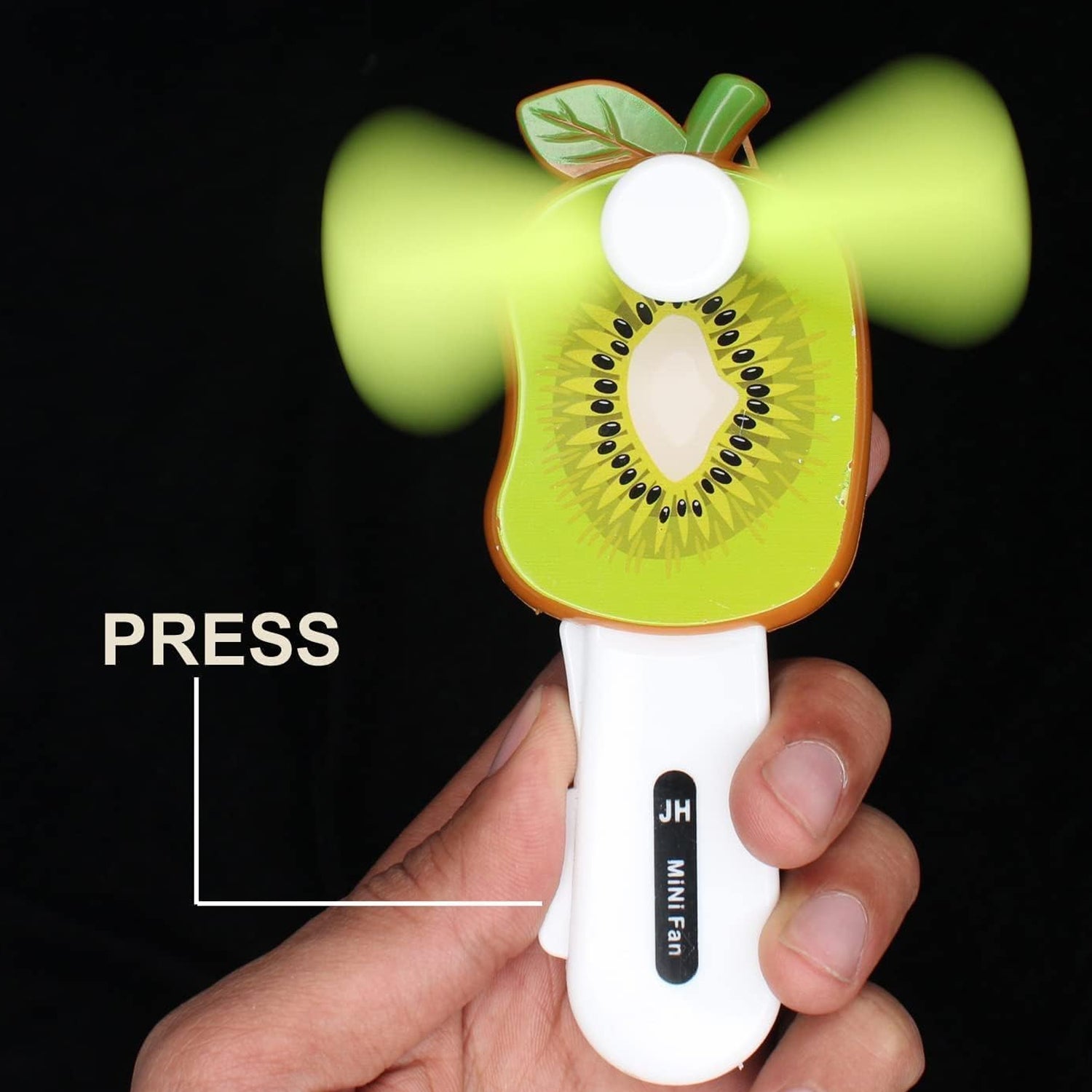 Mini Hand Pressure Fruit-Shaped Fan for Kids (1 Pc / Mix Design) - view 2