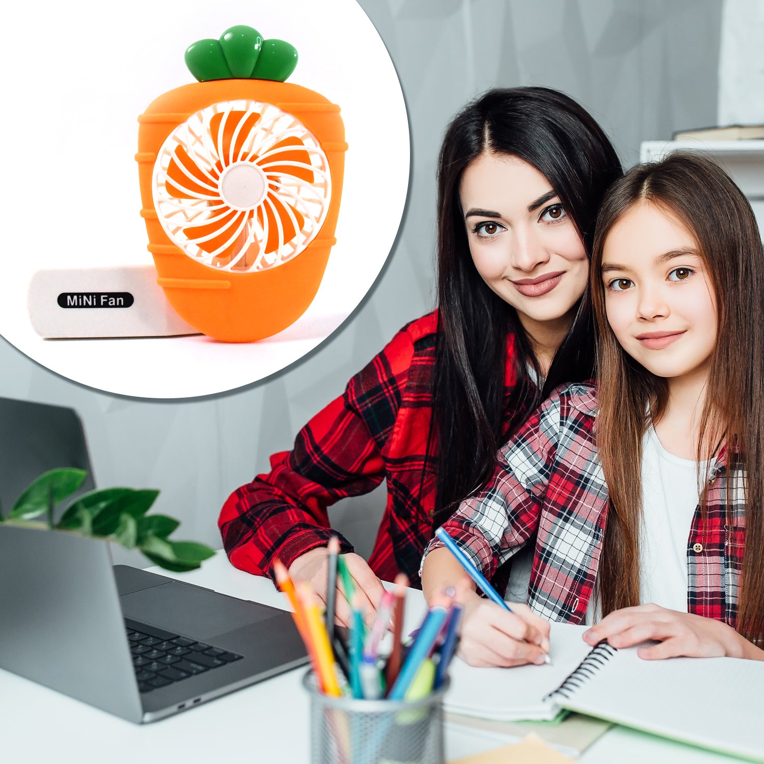 USB Operated Handheld Mini Fan ( Mix Colour) - view 6