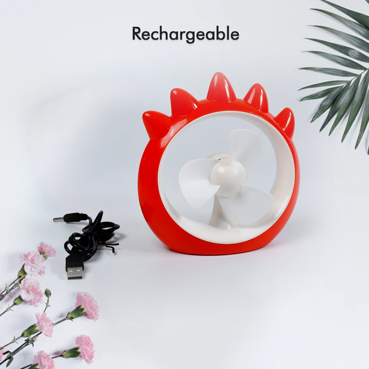 Mini Desktop Fan – USB Rechargeable Cooling Fan for Home, Office & Car - view 3