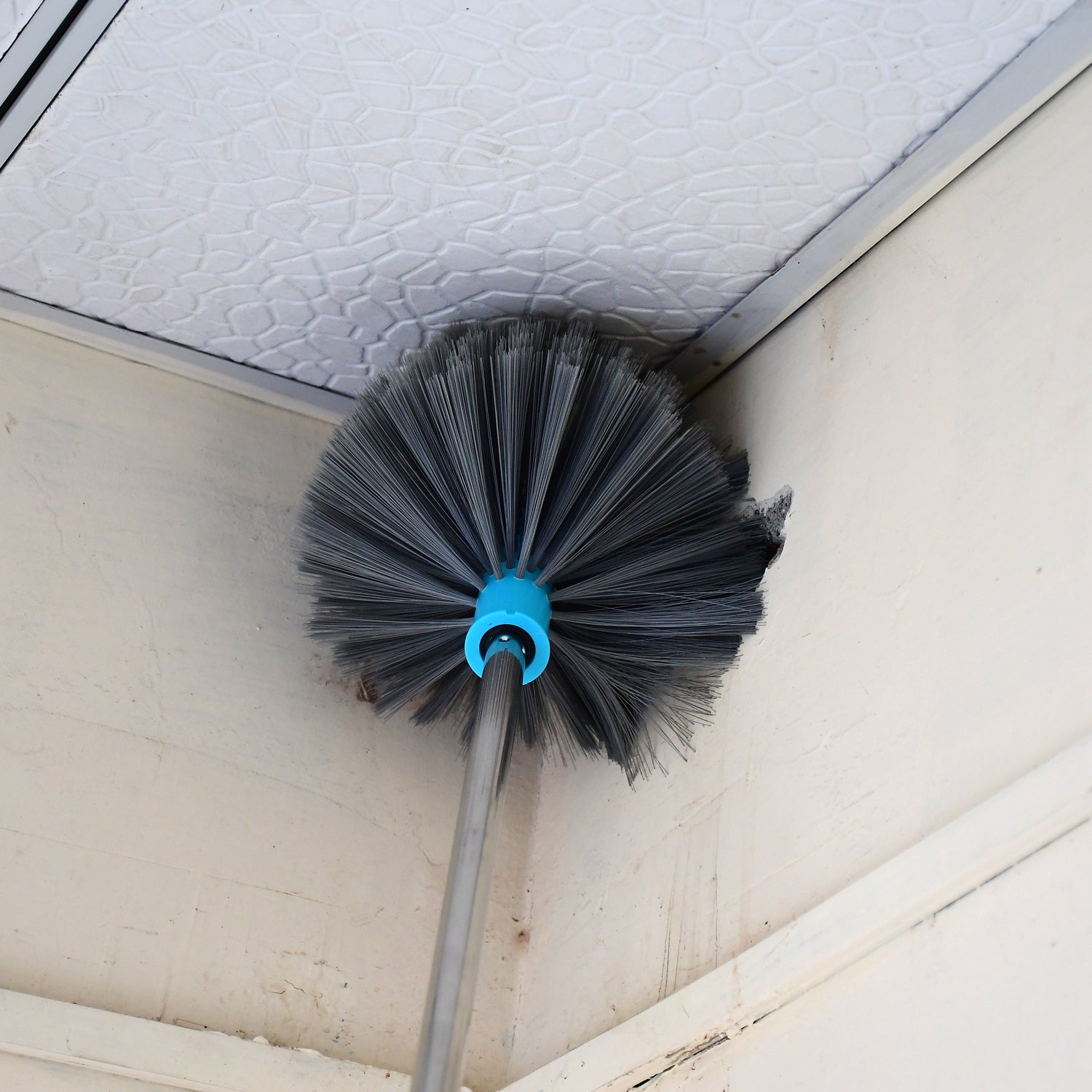 Extendable Stainless Steel Cobweb Brush for Ceiling, Lights, Fans & Home Dusting - view 3