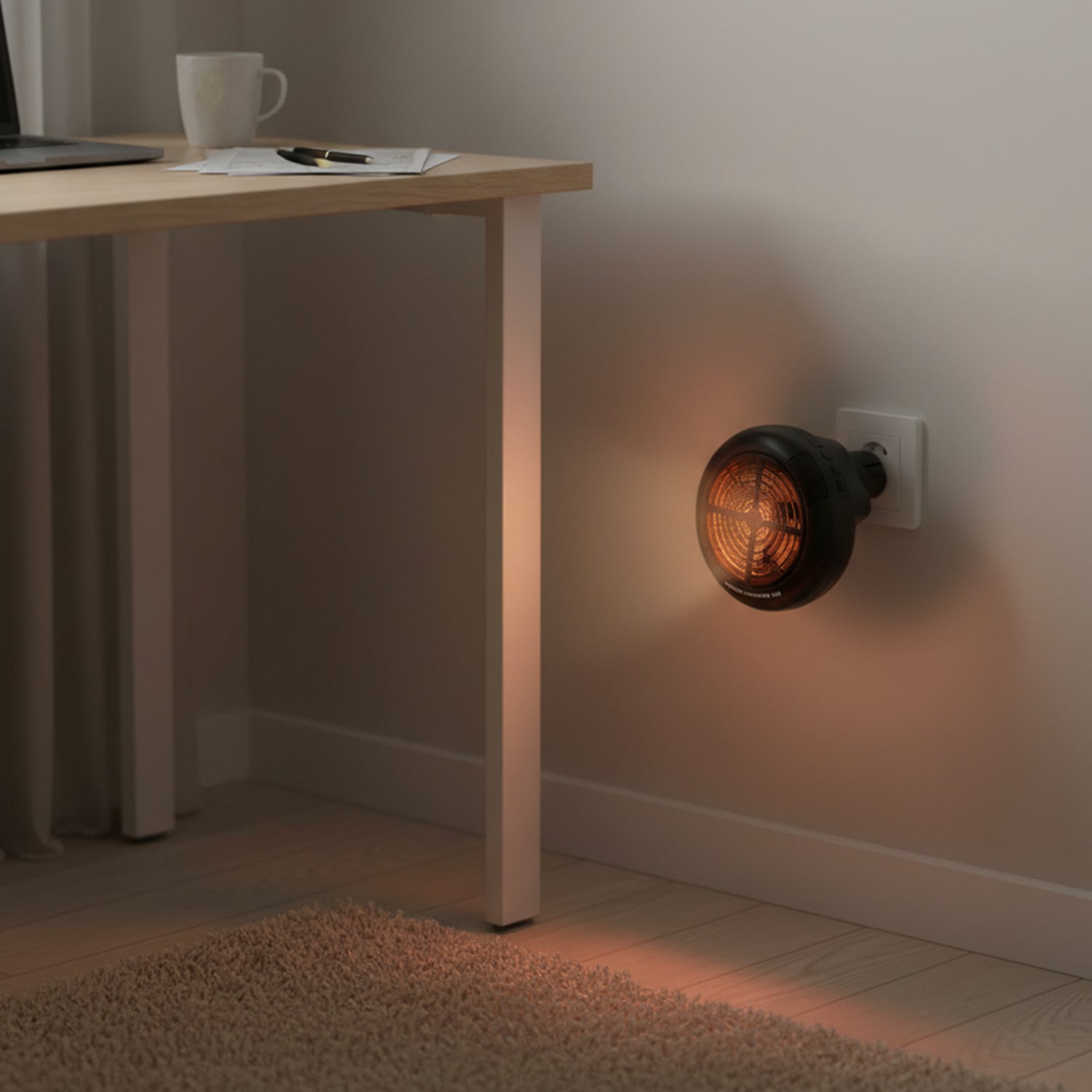 Portable Wall Outlet Electric Room Heater 900W (1 Pc, Mix Design Jari) - view 6