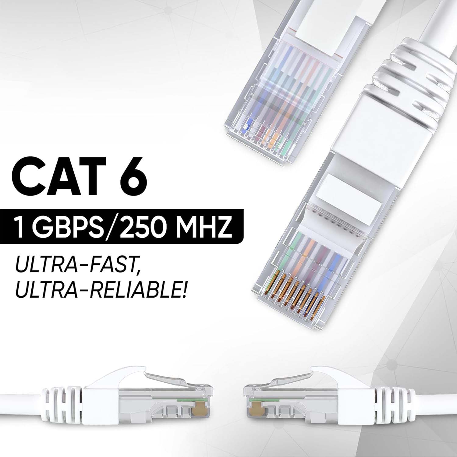 High-Speed 1 Meter Ethernet LAN Cable (1 Pc) - view 6