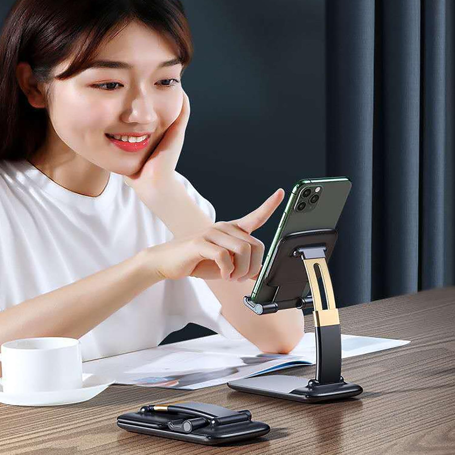 Phone Holder for Table, Foldable Universal Mobile Stand for Desk - view 4