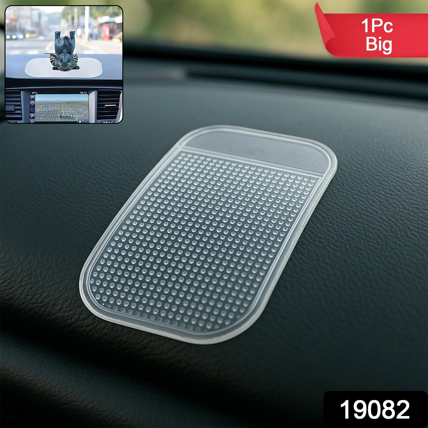Large Transparent Anti-Slip Dashboard Mat for Car (1 Pc) - view 2