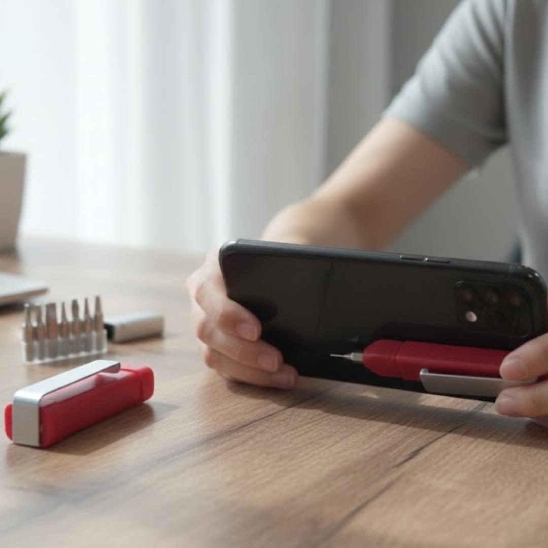 Pen-Shaped Phone Holder with Screwdriver Sets - view 4