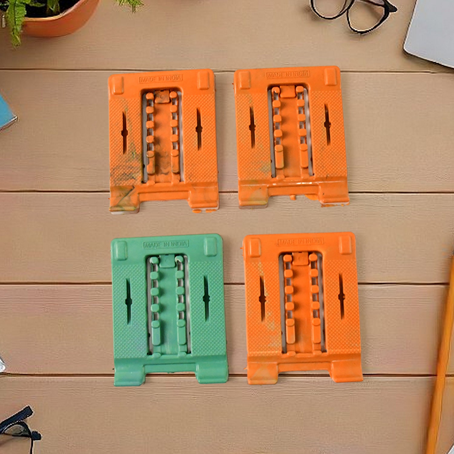 Adjustable 4 Steps Foldable Mobile Stand Holder (4 pc) - view 3