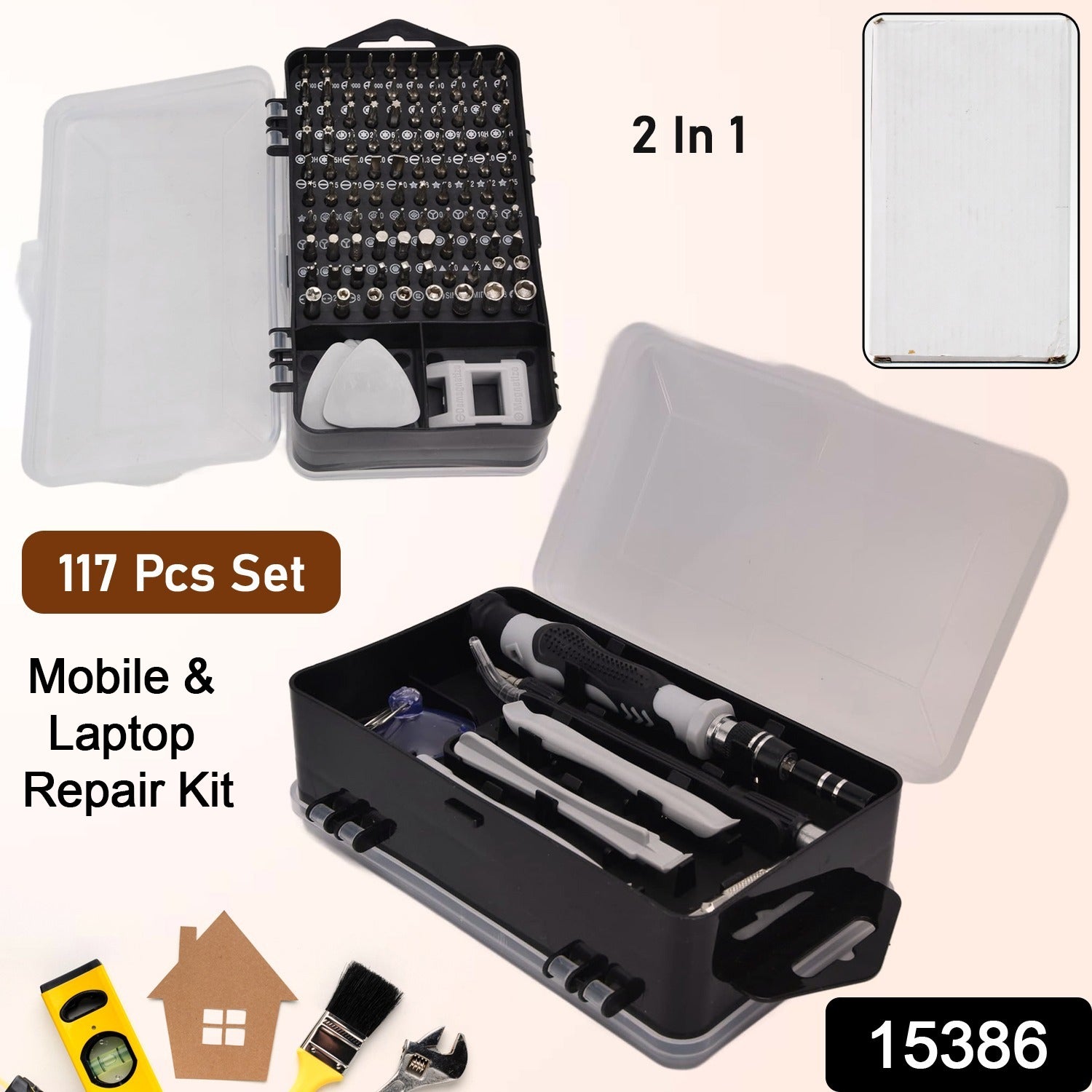 Screwdriver Electronic Laptop, Mobile Repair Tool Kit (117 Pcs Set) - view 2