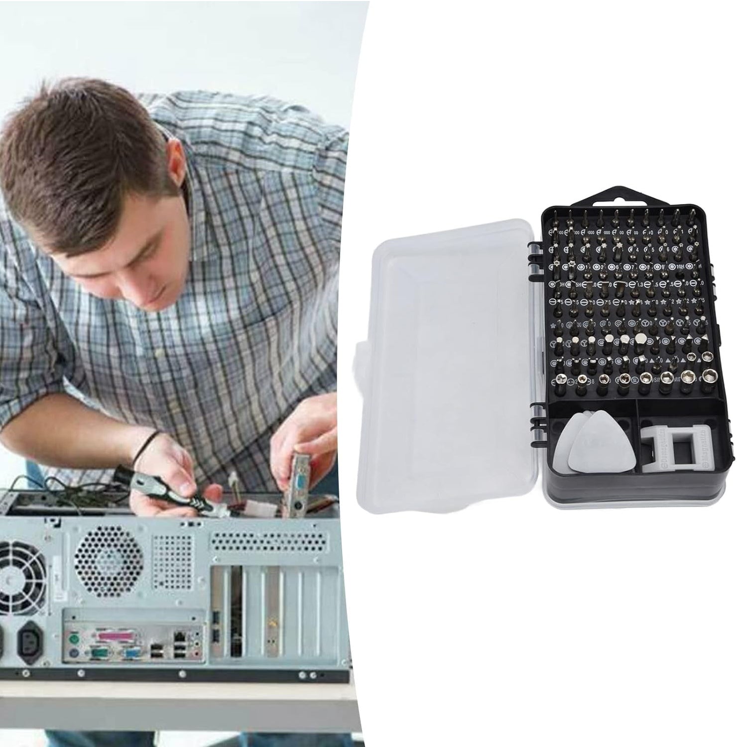 Screwdriver Electronic Laptop, Mobile Repair Tool Kit (117 Pcs Set) - view 7