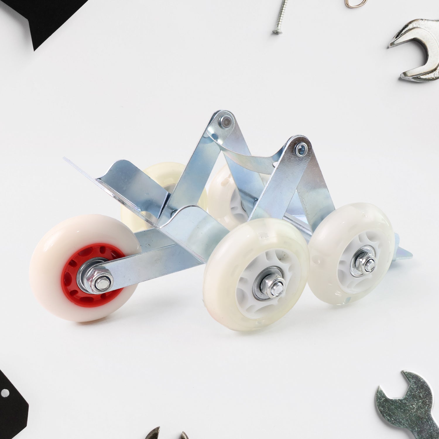 Heavy-Duty Motorcycle Front Wheel Parking Roller Stand (1 Pc) - view 3