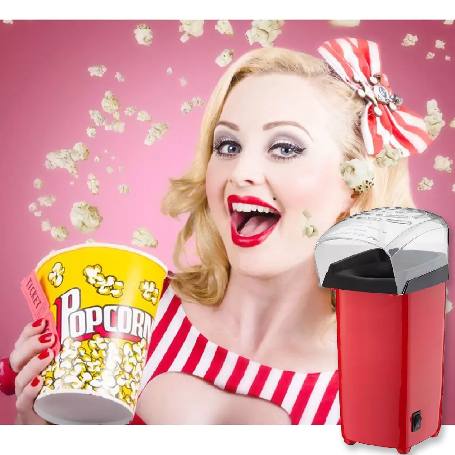 Electric Popcorn Maker Machine – Easy Snack Maker for Home Use - view 6