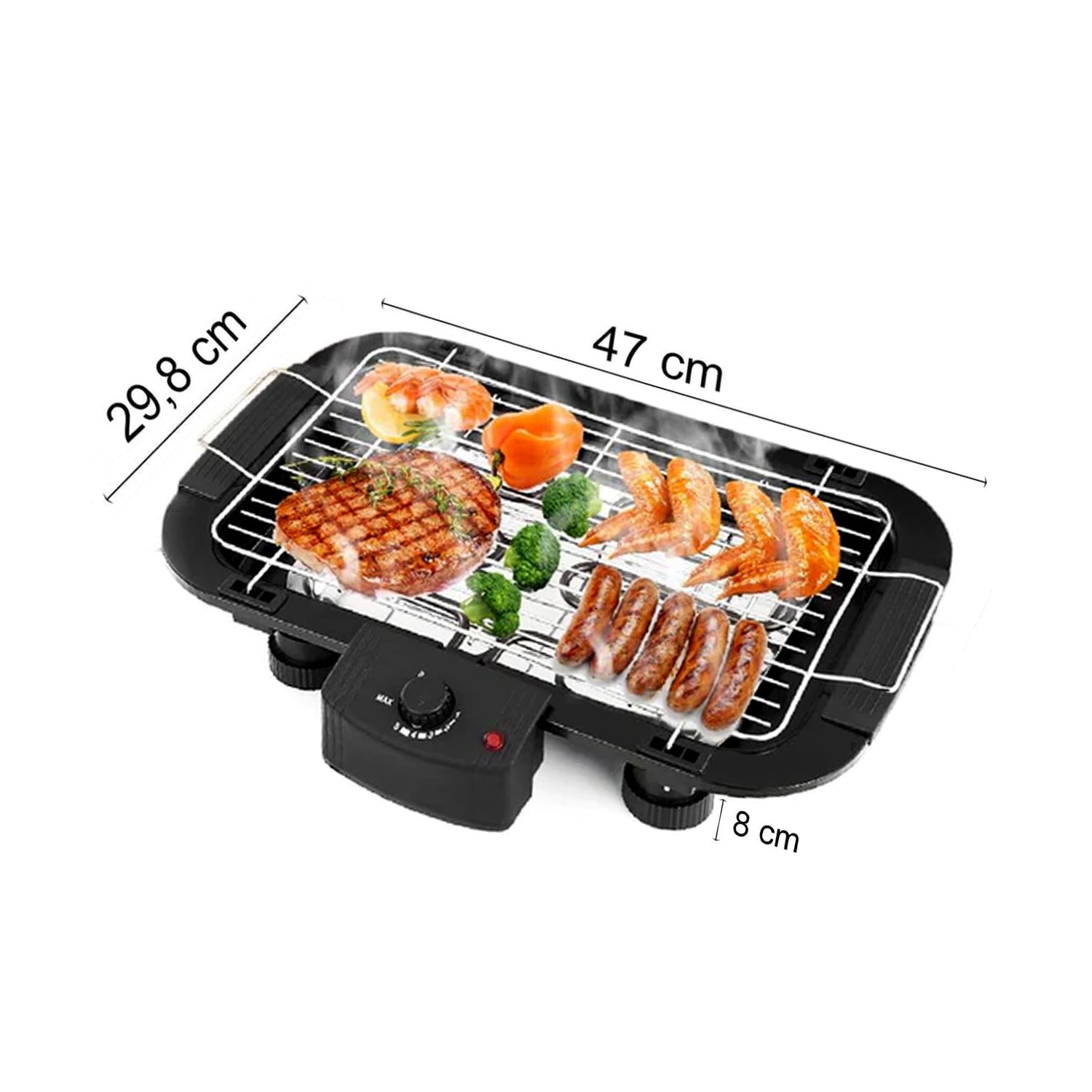 Smokeless Electric Indoor Barbecue Grill, 2000w - view 5