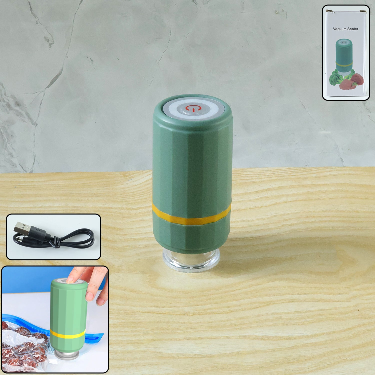 Portable Electric Vacuum Sealer Machine (1 Pc)