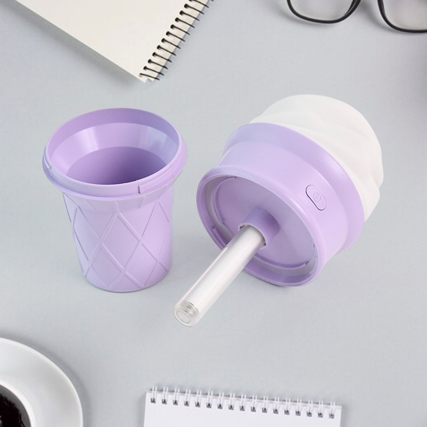 Ice Cream Cone Shape Air Freshener Humidifier (1Pc / Purple ) - view 3