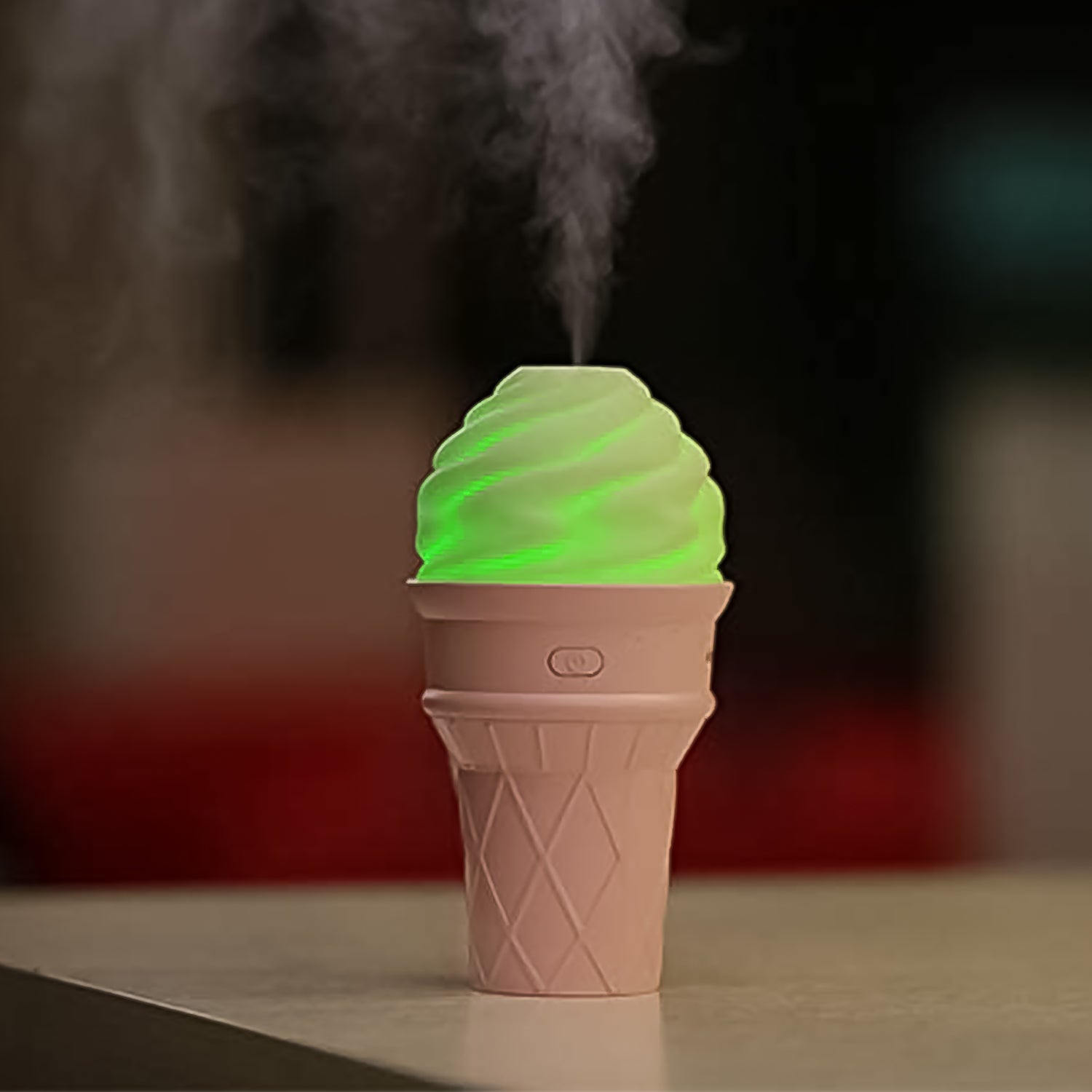 Ice Cream Cone Shape Air Freshener Humidifier (1Pc / Cream Color) - view 4