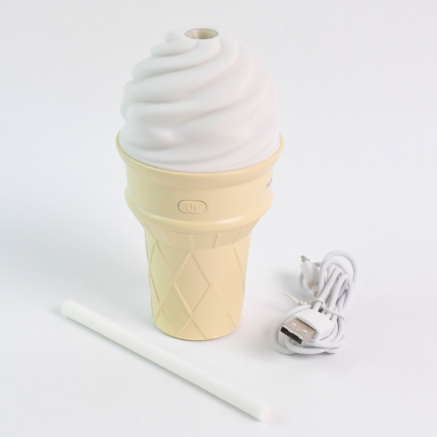 Ice Cream Cone Shape Air Freshener Humidifier (1Pc / Cream Color) - view 5