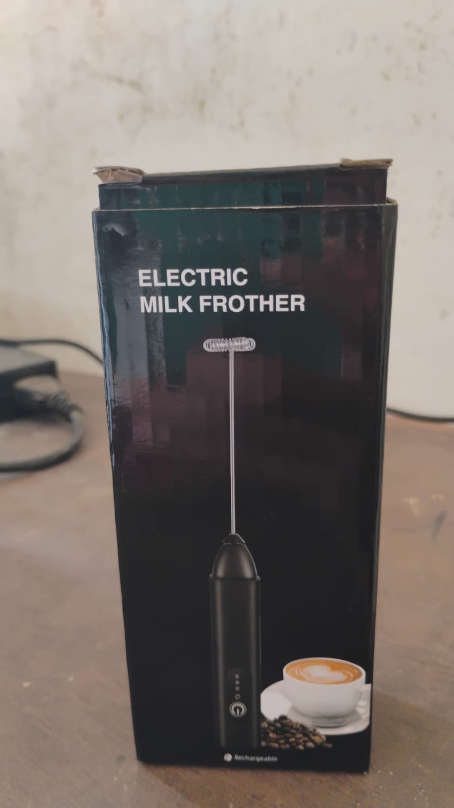 Small Electric Handheld Milk Frother with Stainless Steel Whisk (1 Pc) - view 7