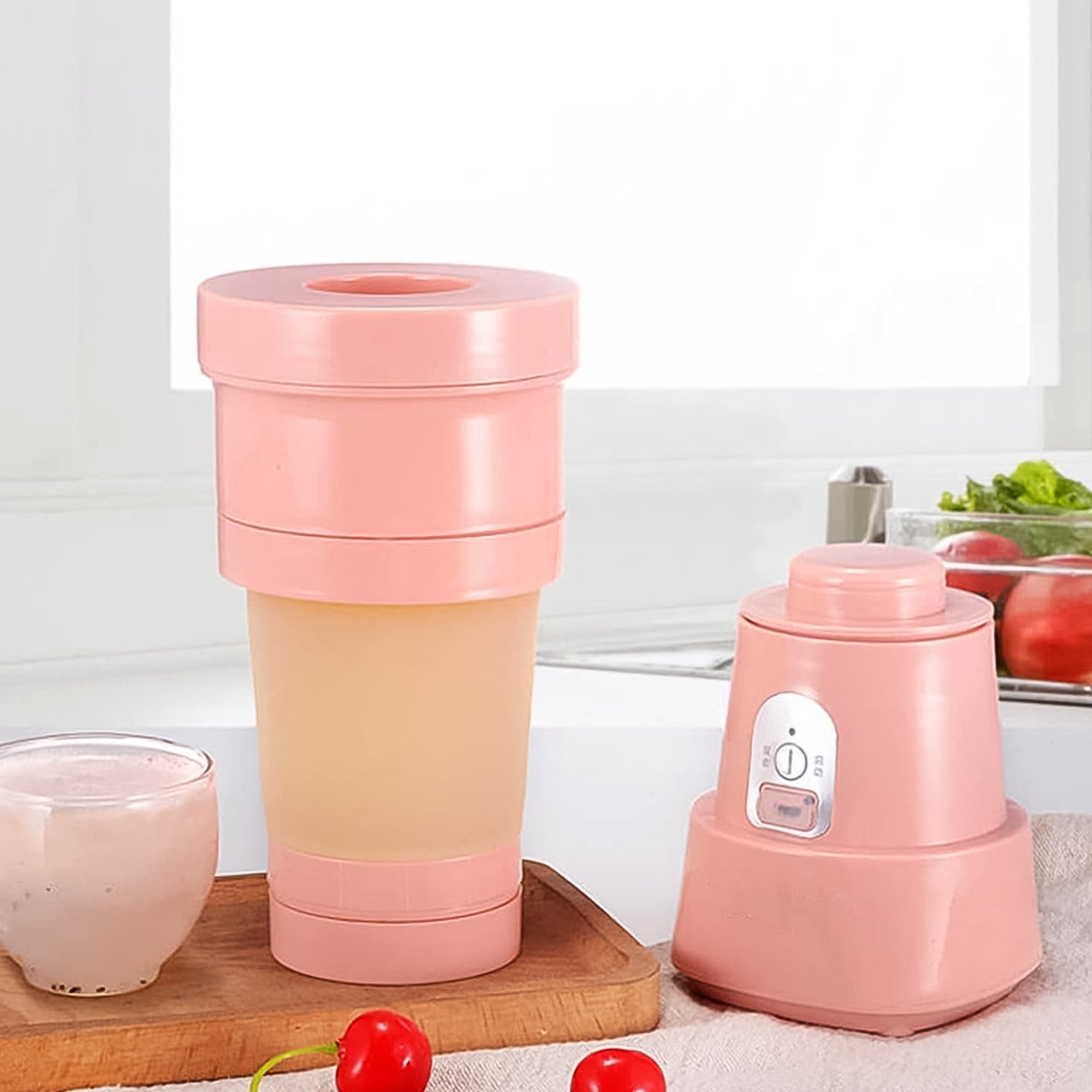 Foldable Electric Juicer, Portable Blender Stainless Steel 6 Blades (500 ML) - view 2