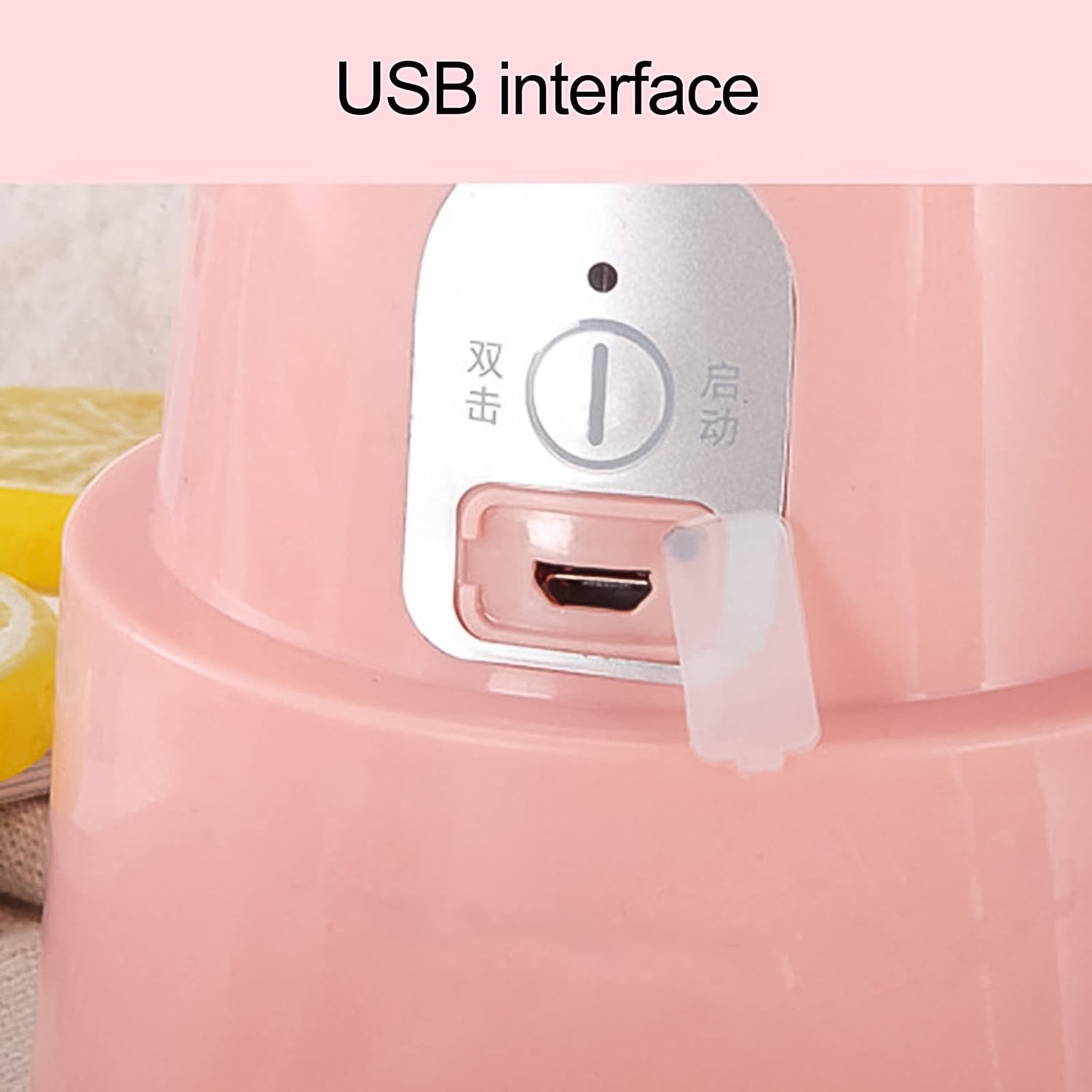 Foldable Electric Juicer, Portable Blender Stainless Steel 6 Blades (500 ML) - view 3