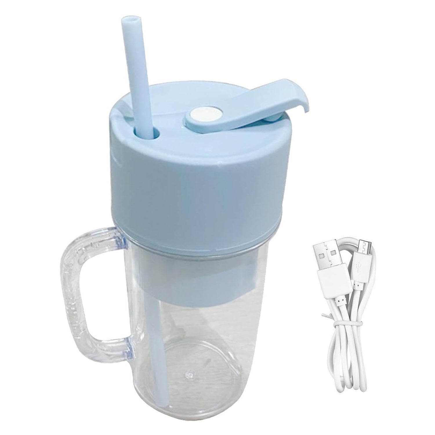 2 In1 Portable Crusher Juicer With Handle & Straw for Smoothie Sipper USB Rechargeable (340 ml) 6 Stainless S… - view 4