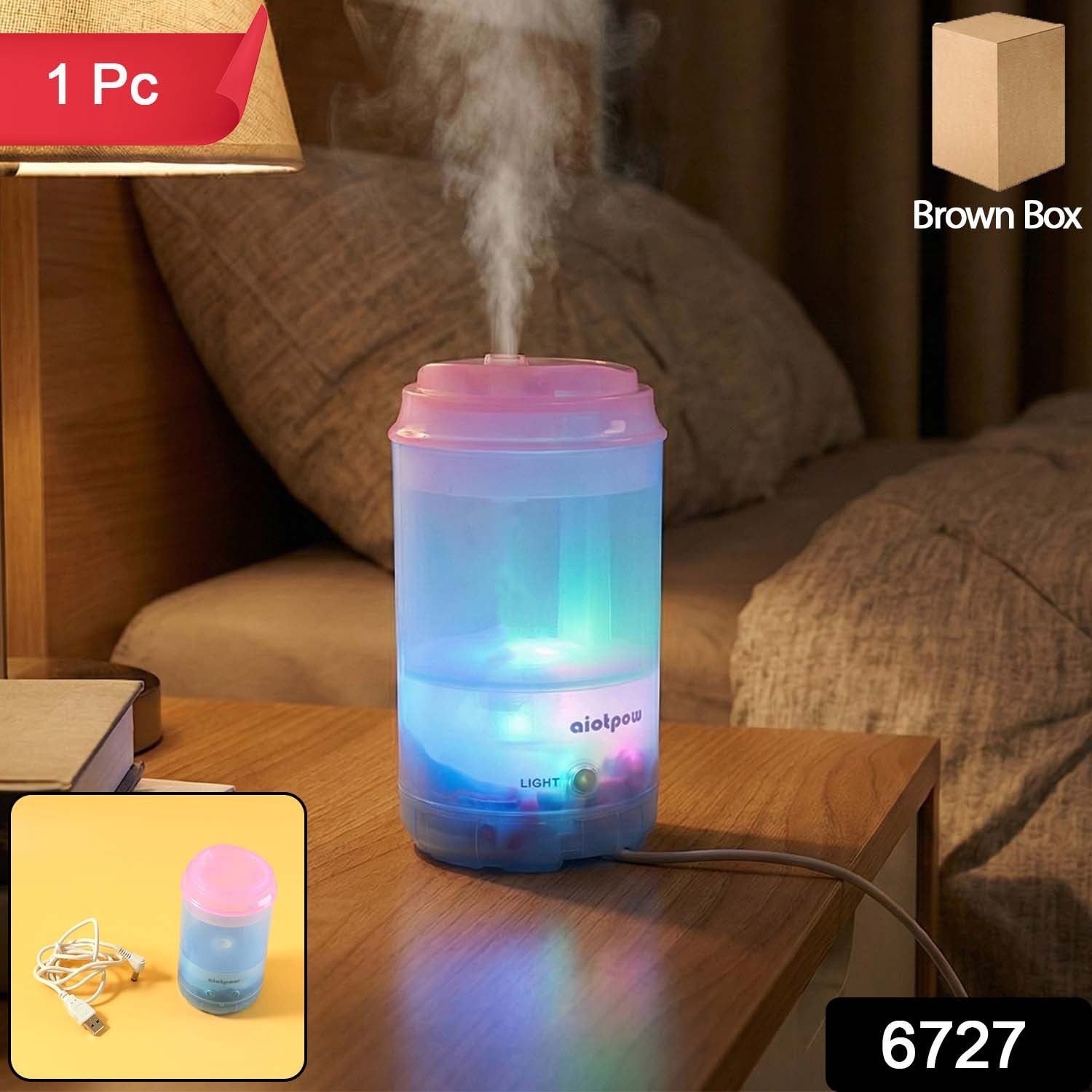 Portable Mini Humidifier for Bedroom & Office (USB, Essential Oil) - view 2