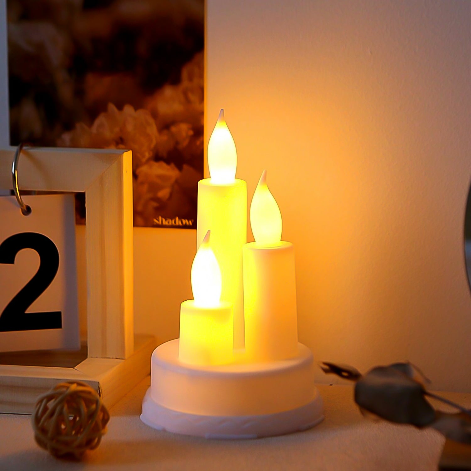 LED Taper Candles, Diwali (1 Pc)