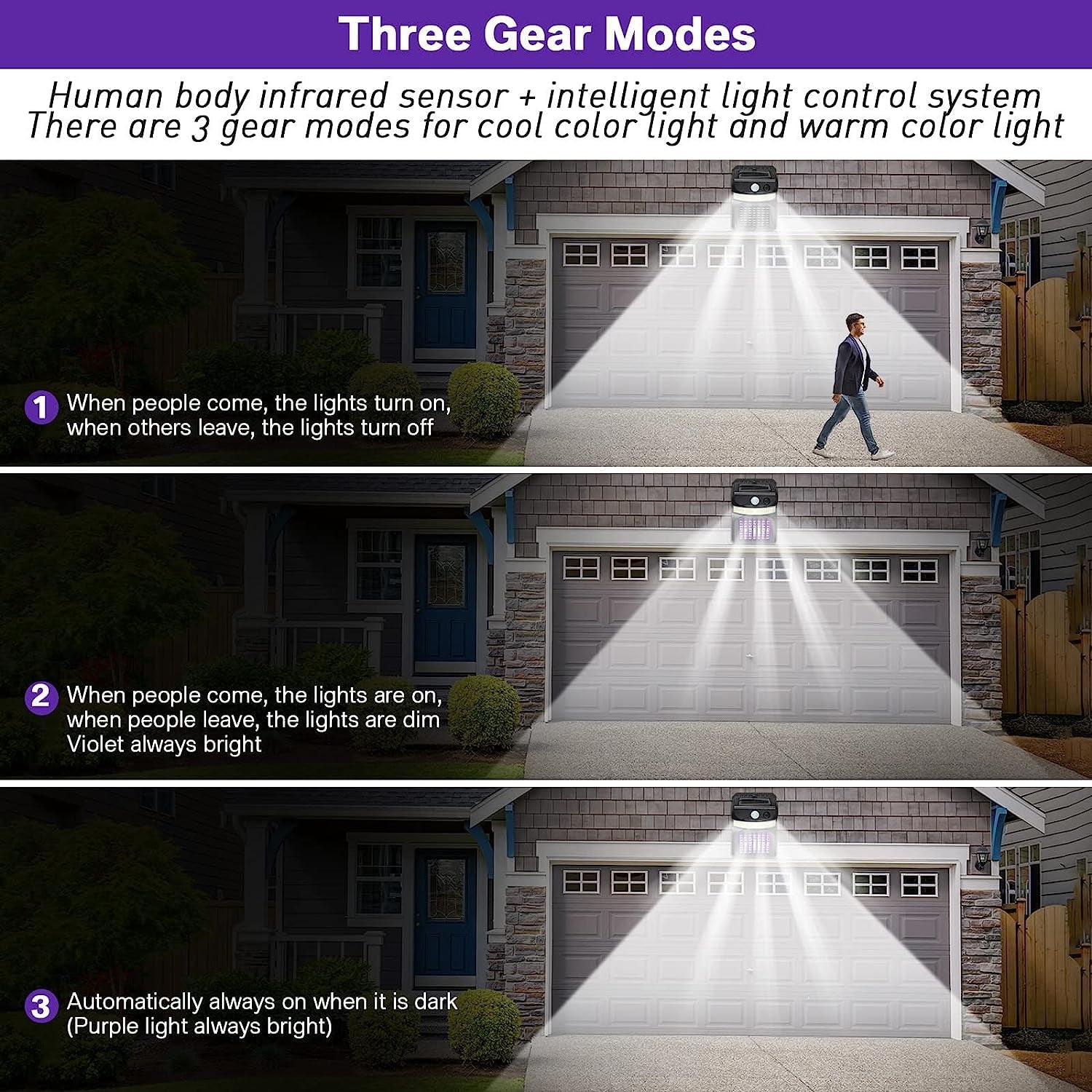 Bug Zapper Outdoor 2 in 1 Solar Mosquito Zapper Lamps (1 Pc) - view 5