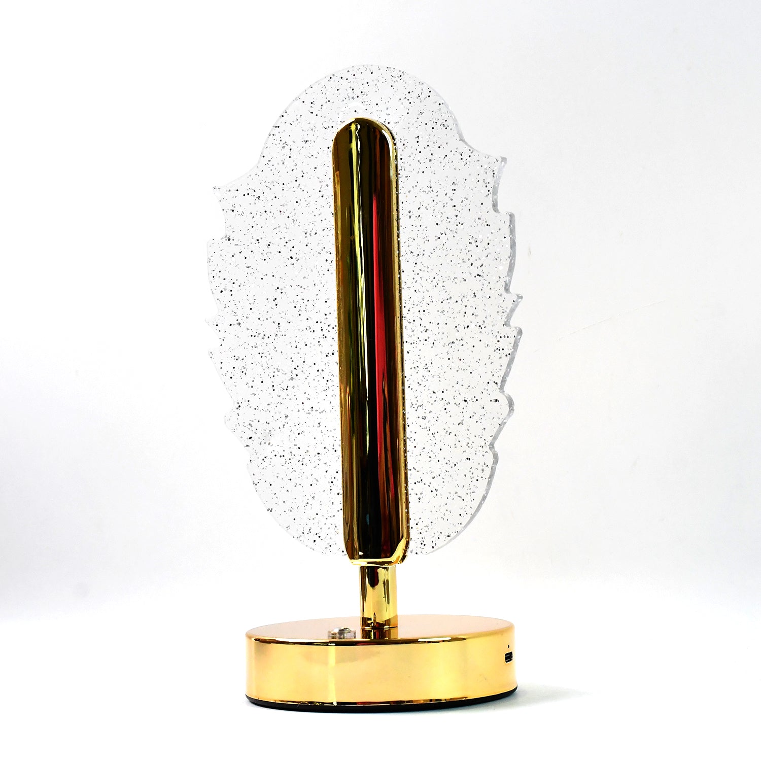 Elegant Feather Shape Crystal Table Lamp (1 Pc) - view 4