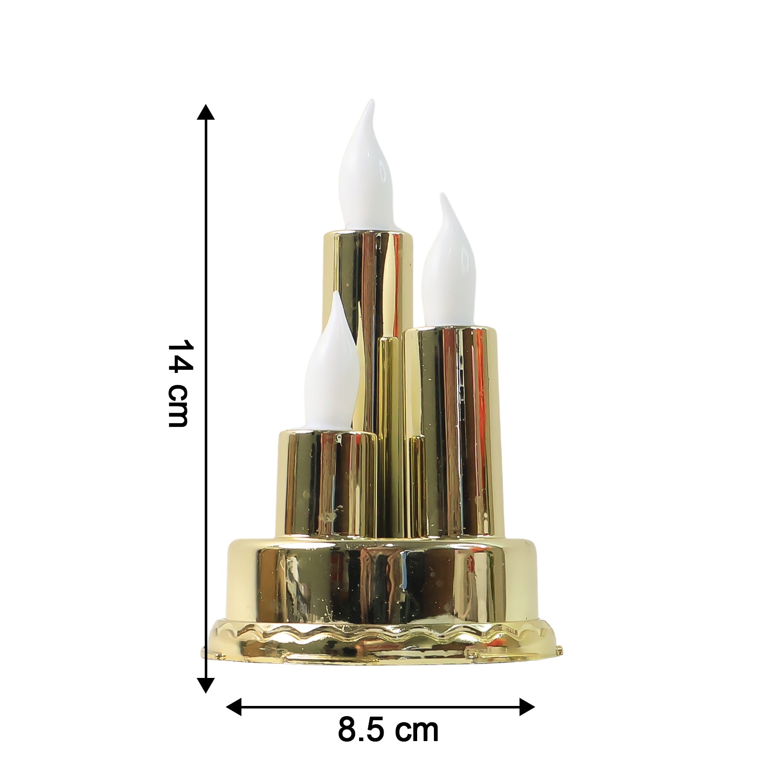 LED Flameless Candle Lamp with Triple Candle Design (1 Pc) - view 3