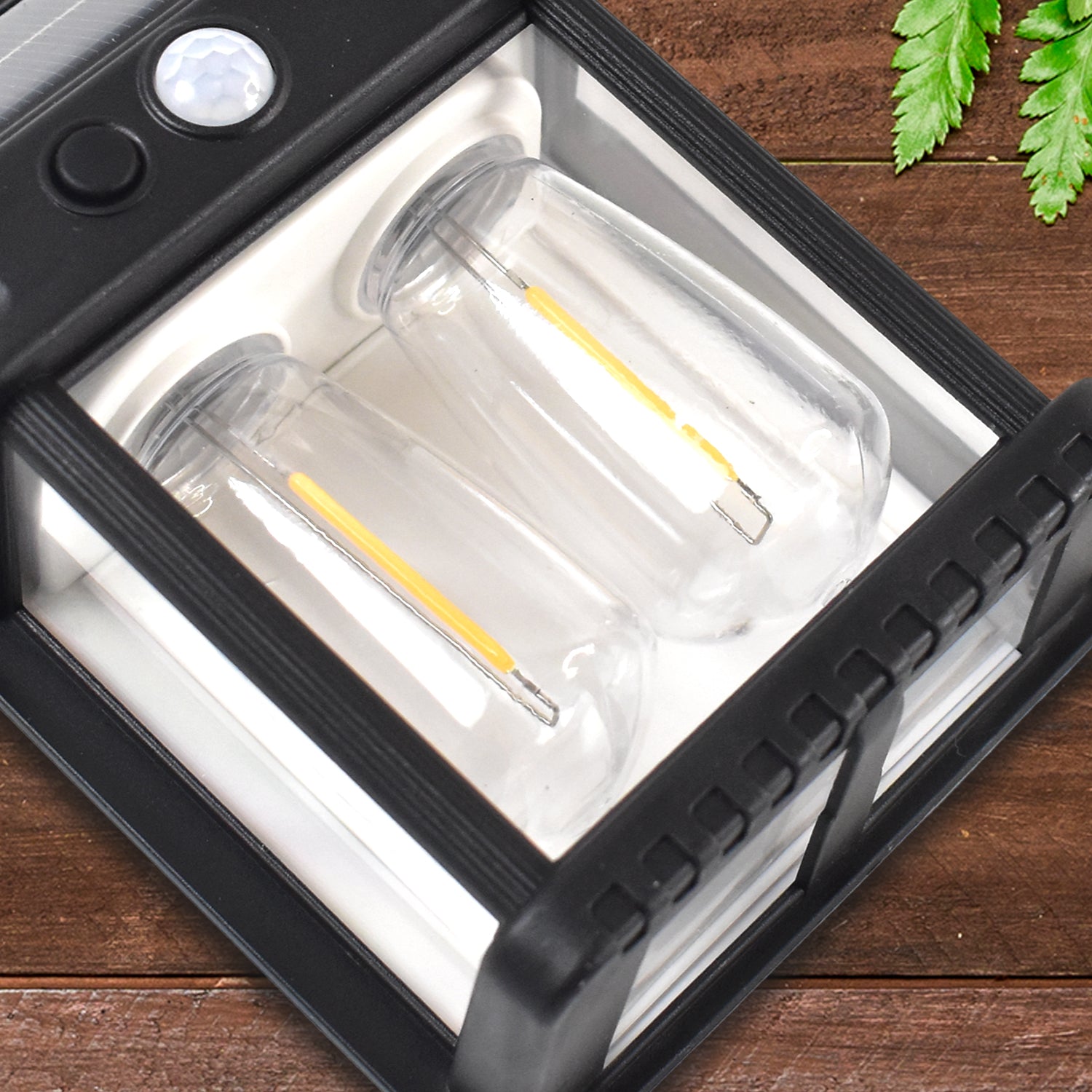 18W Solar Wall Double Lights / Lamp with 2 Modes & Motion Sensor (1 Pc) - view 5