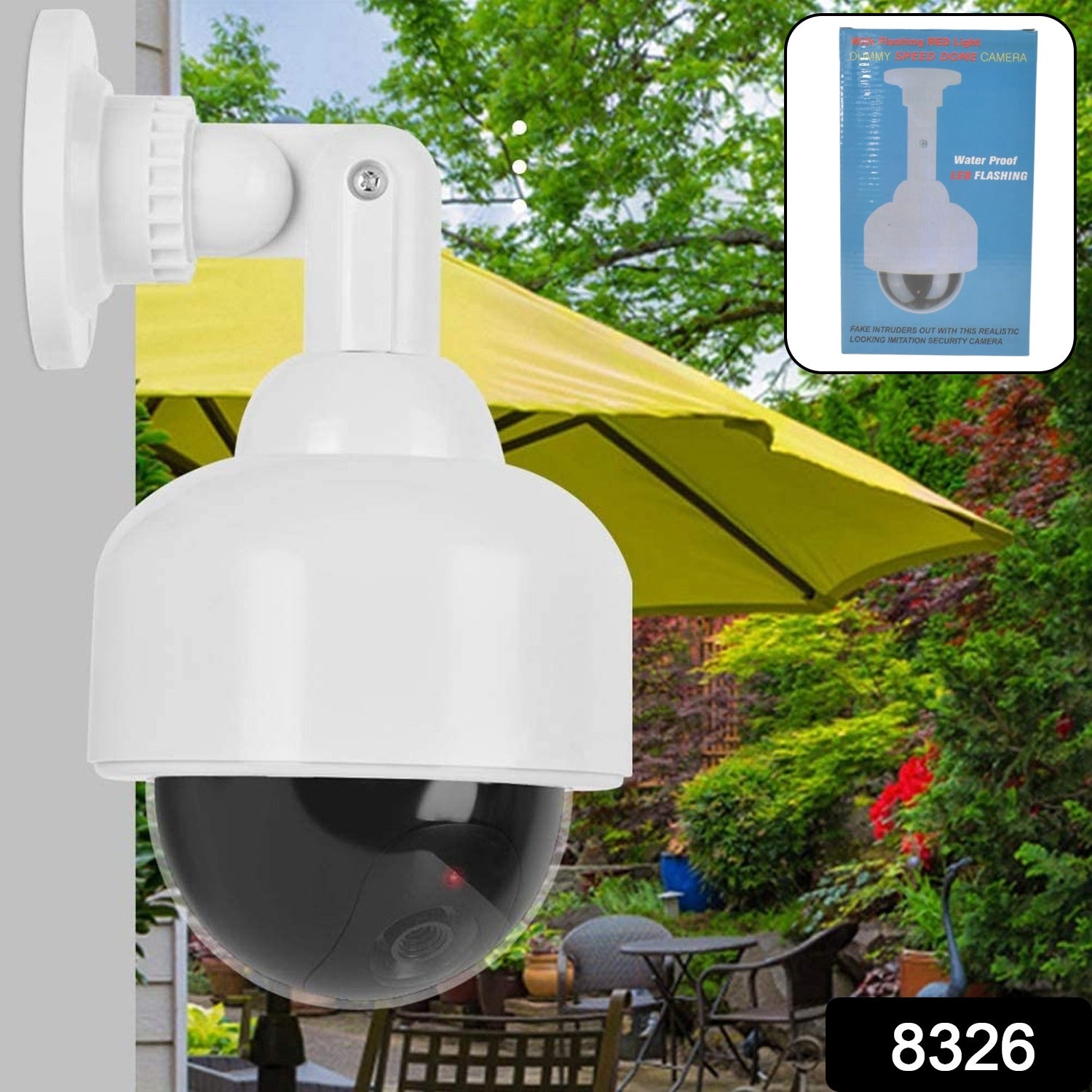 Fake / Dummy Camera CCTV, with Flashing Red LED Light (1 Pc / Battery Not Included) - view 2