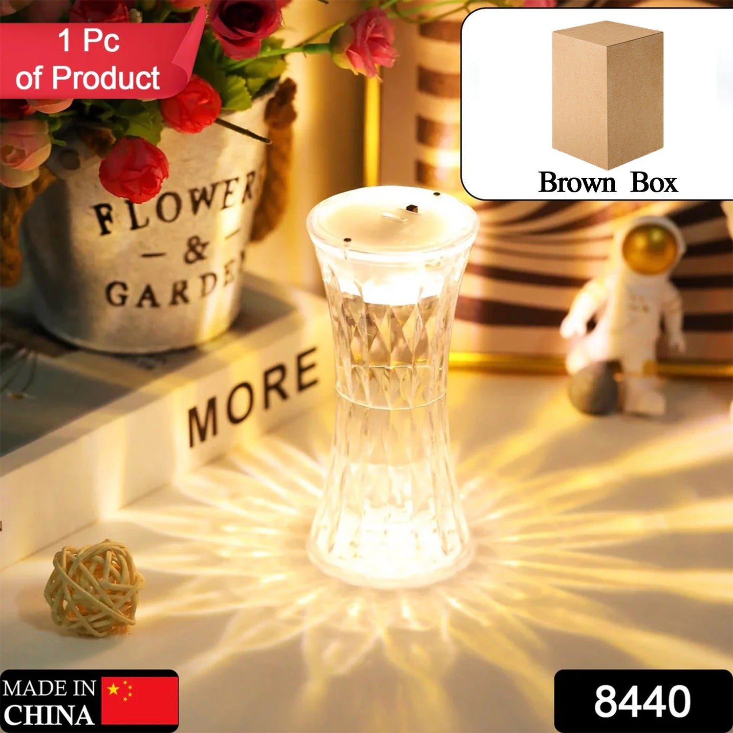 Crystal Table Lamp – Universal Soft Night Light (1 Pc) - view 2