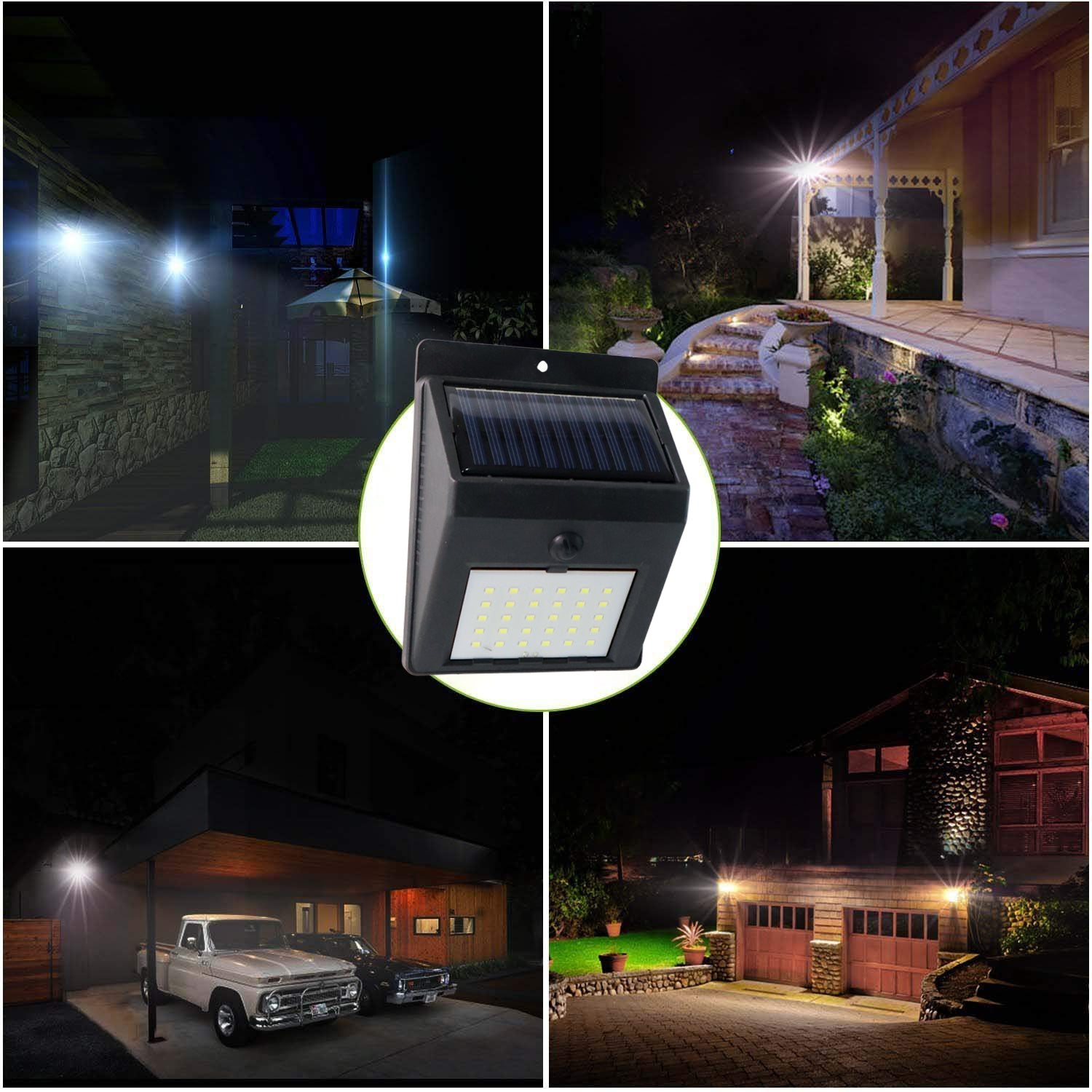 Solar Powered LED Wall Light - (1 Pc) - view 5