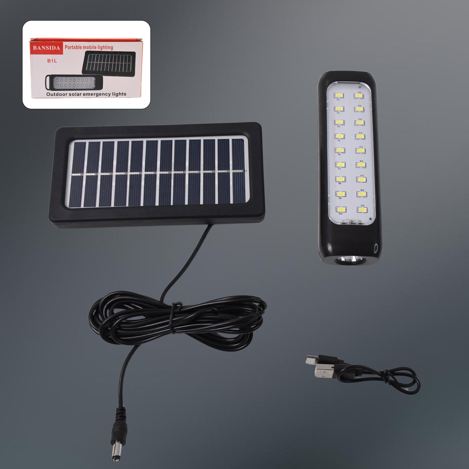 3 Modes Outdoor Indoor Hanging Solar Light Small 18LED & 1 Big LED - view 3