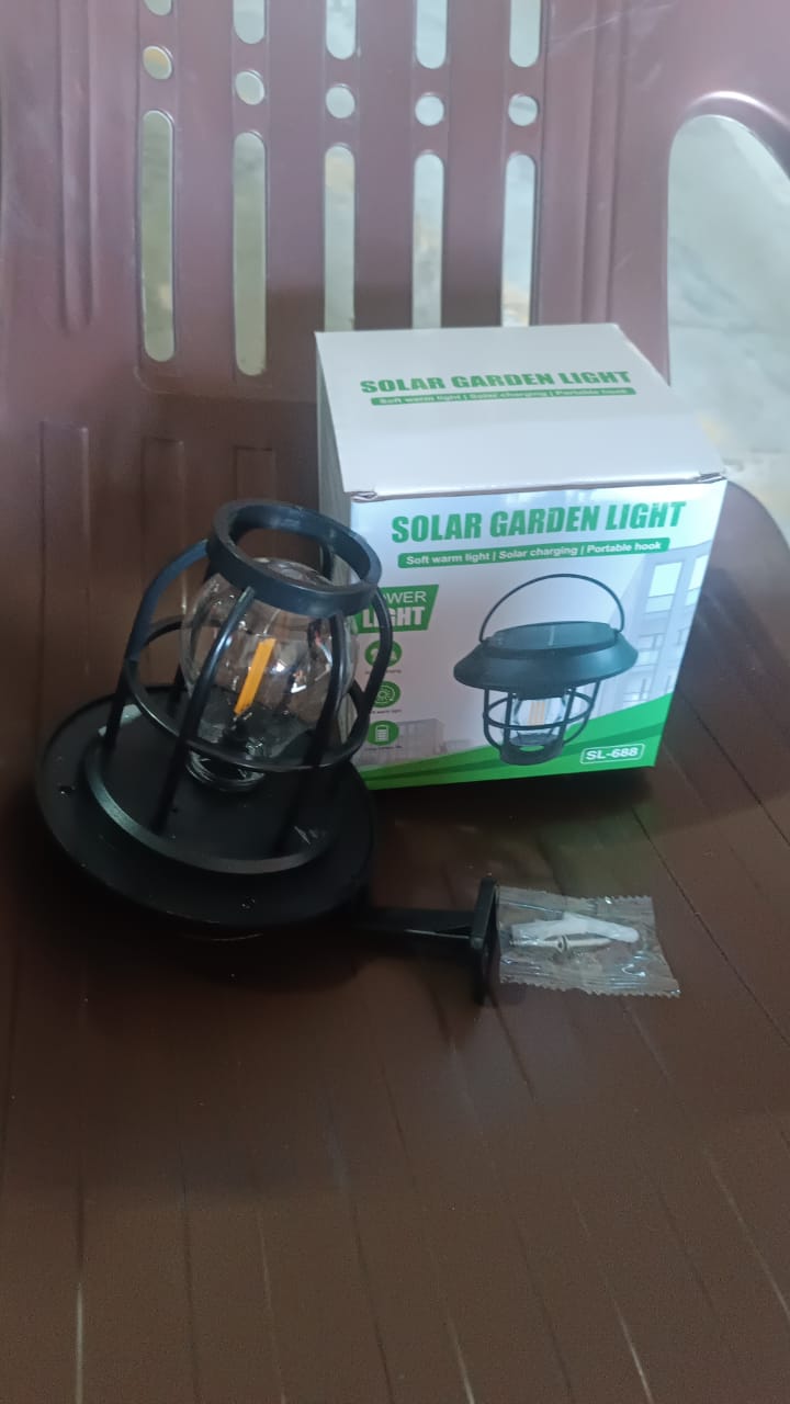 Solar Lantern Wall Lights Fixtures with Motion Sensor (1 Pc) - view 6