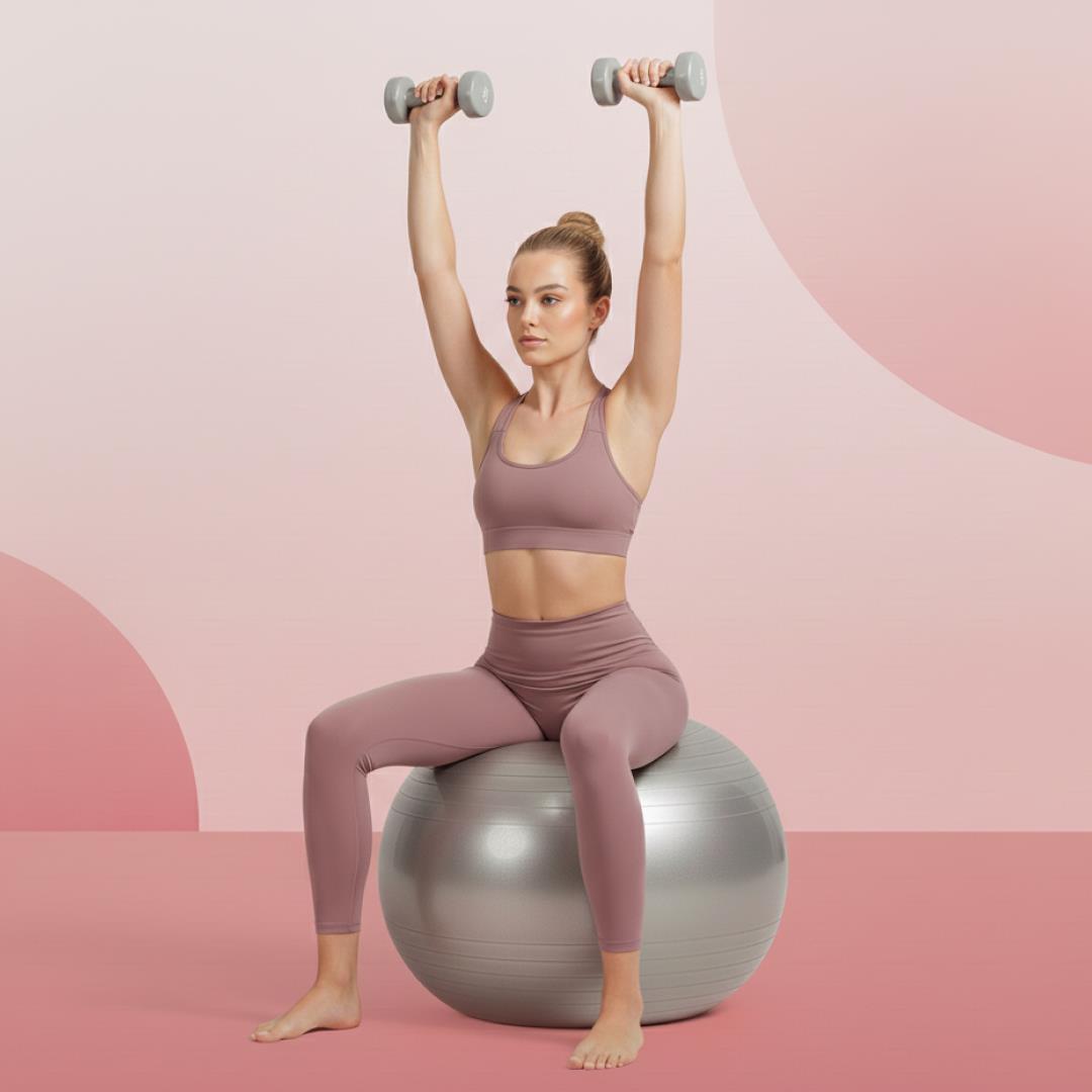Heavy Duty Gym Ball Non-Slip Stability Ball with Foot Pump for Total Body Fitness - view 7
