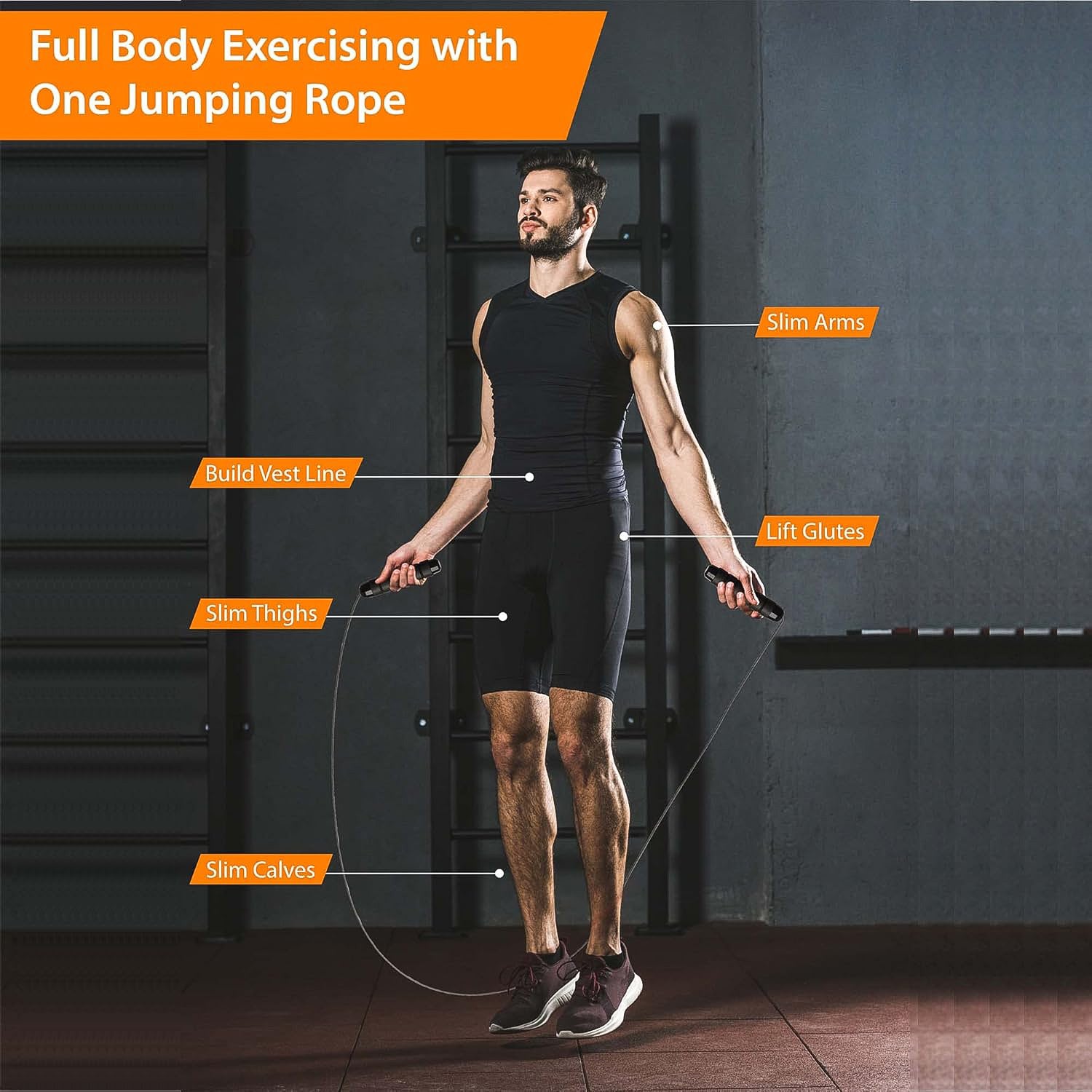 High-Speed Skipping Rope with Foam Padded Handles (1 Pc) - view 5