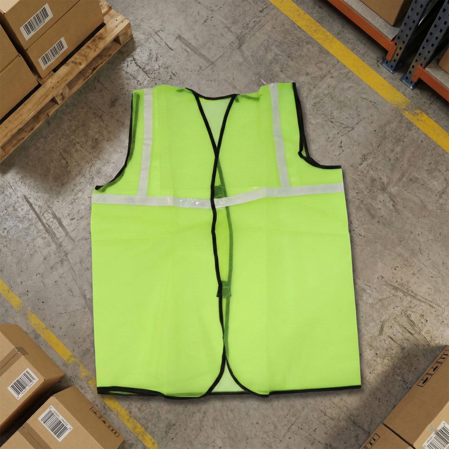 Green Safety Jacket for Construction Protection - view 3