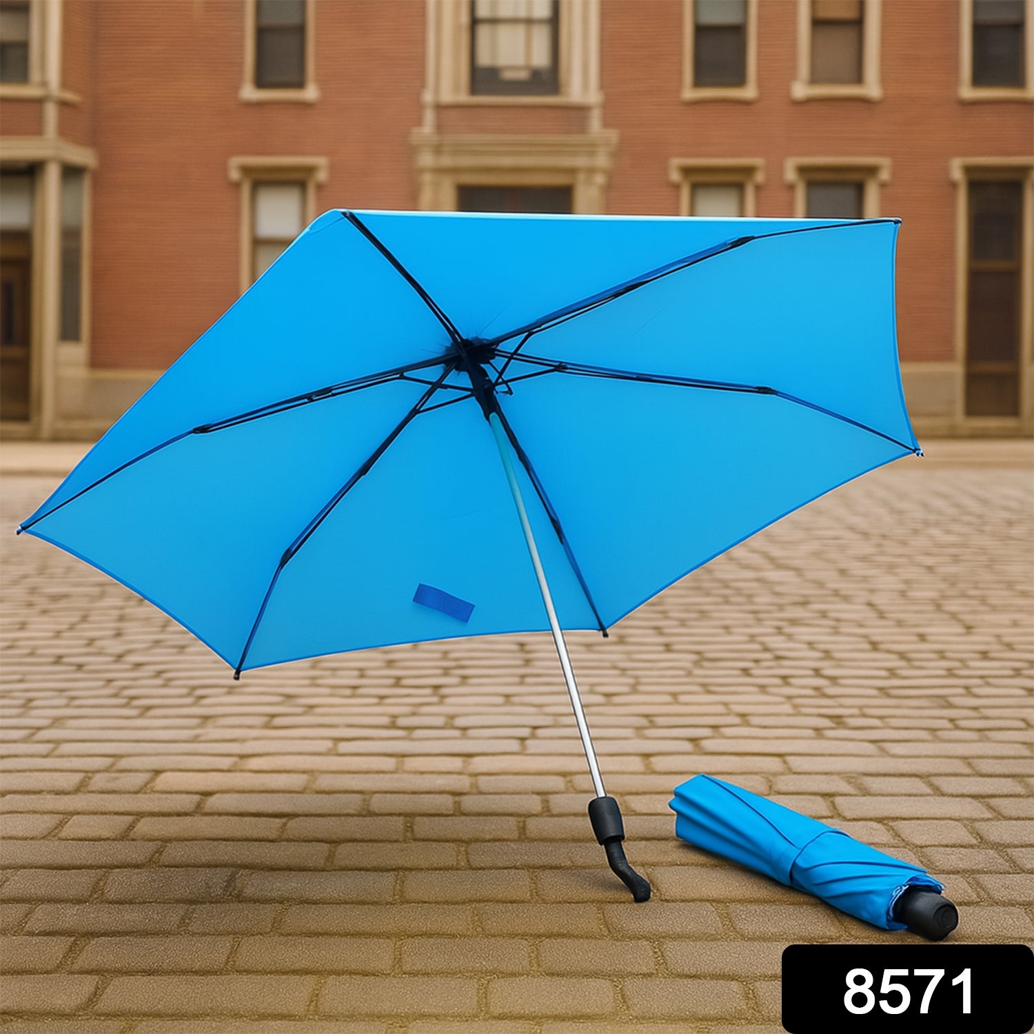 3-Fold Umbrella Summer Sun and Rain Protection Foldable Cute Umbrella || UV Protection Rain Sun Umbrella || T… - view 2