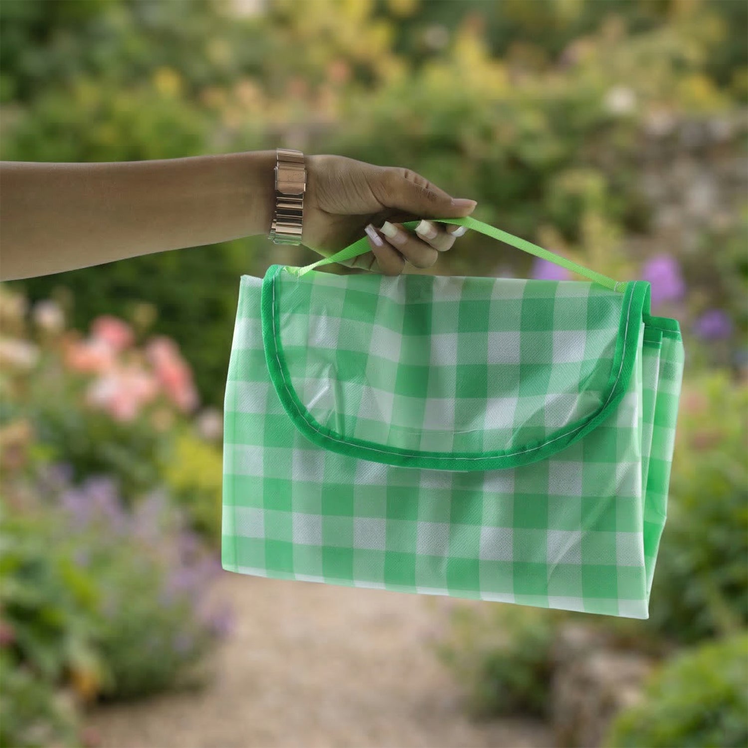Foldable Picnic Mat with Carry Handle (1 Pc, 144x93 Cm) - view 3