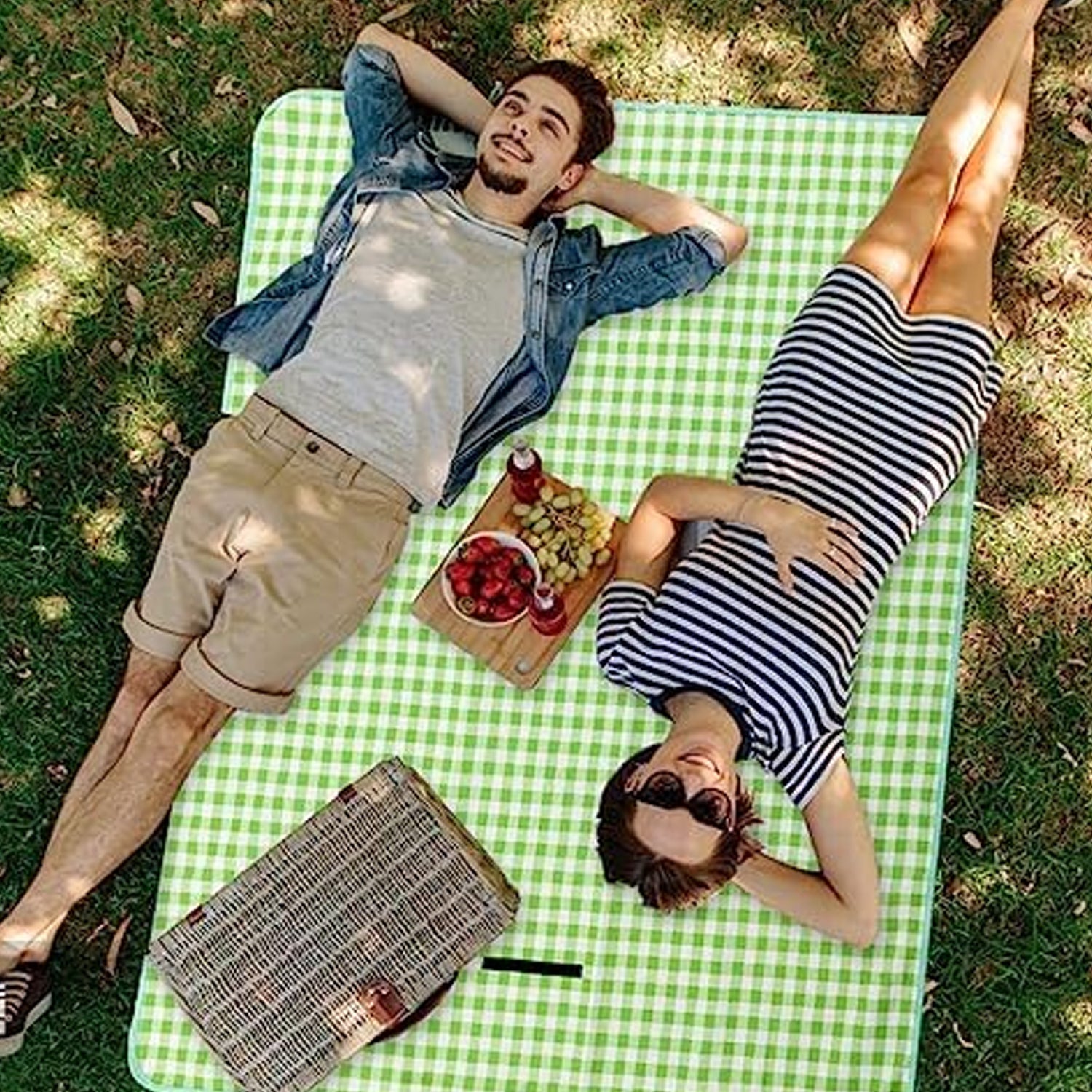 Foldable Picnic Mat with Carry Handle (1 Pc, 144x93 Cm) - view 4
