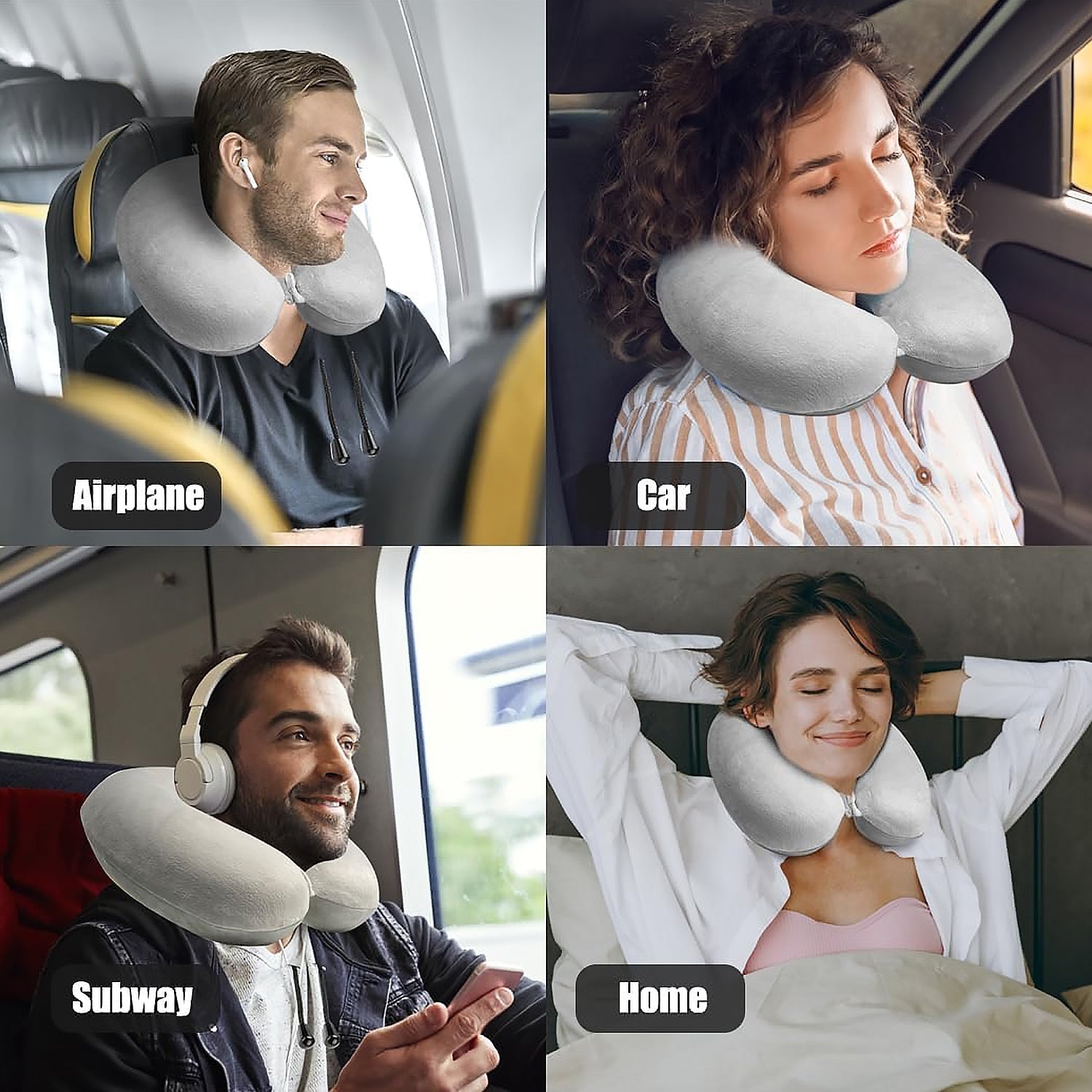 Soft Neck Pillow for Car Home & Travel Comfortable Multipurpose Head Rest - view 4