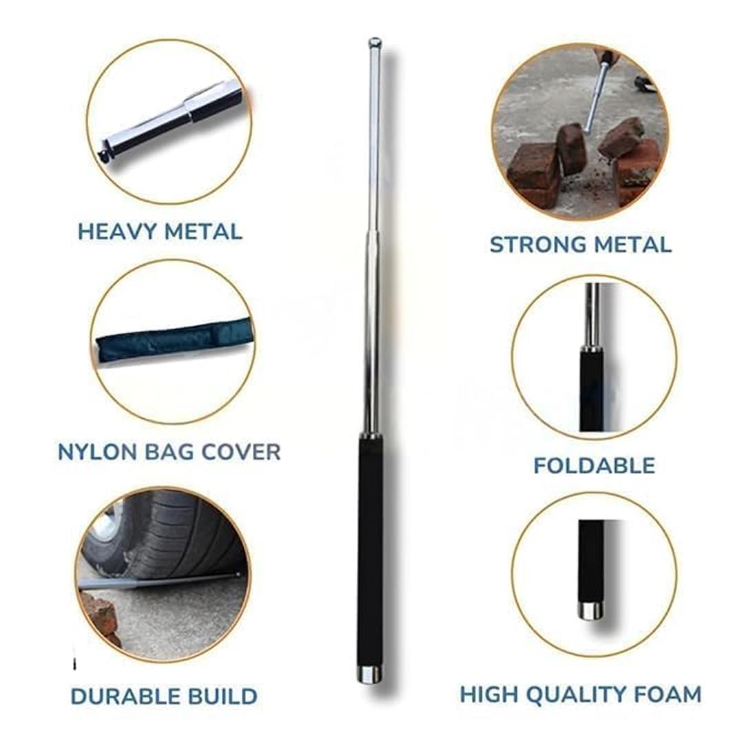 Multi-Function Collapsible Self Defense Stick Extended - view 4
