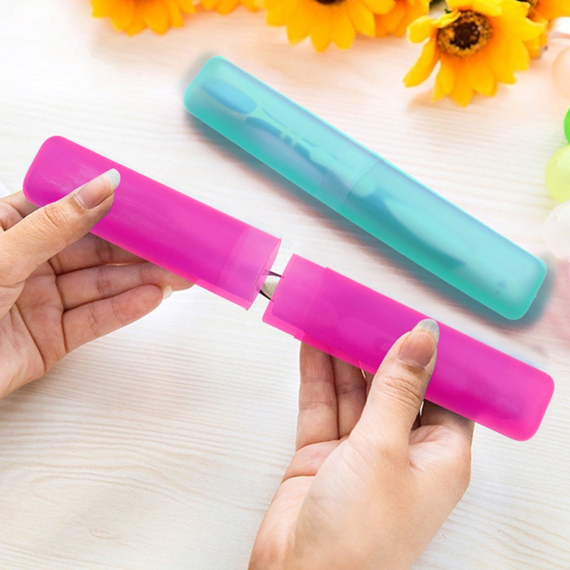 Portable Dust-Proof Toothbrush Cases Toothbrushes Holder (Pack of 4)