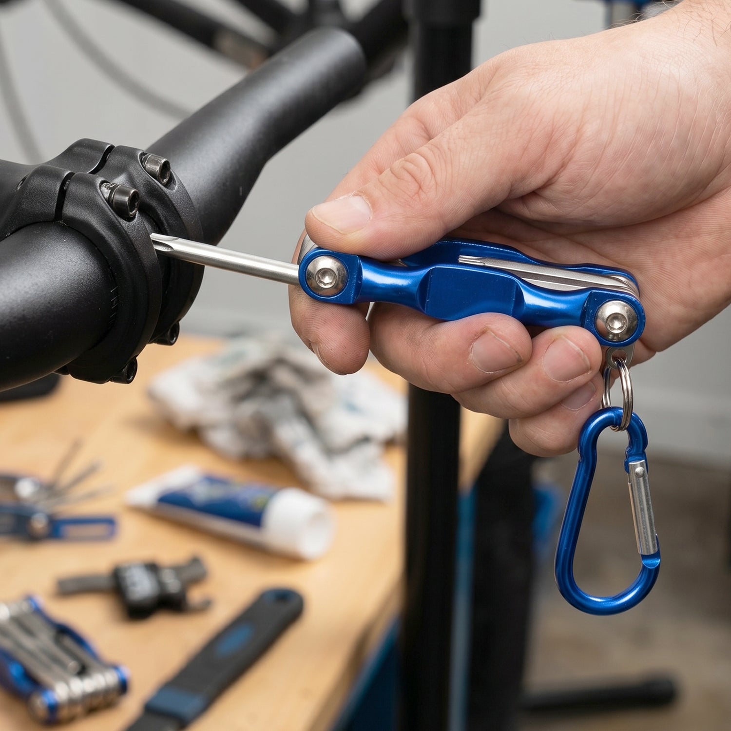 8 In 1 Multifunctional Cycling Bike Repair Tool Portable Foldable Multi Tool Kit - view 5