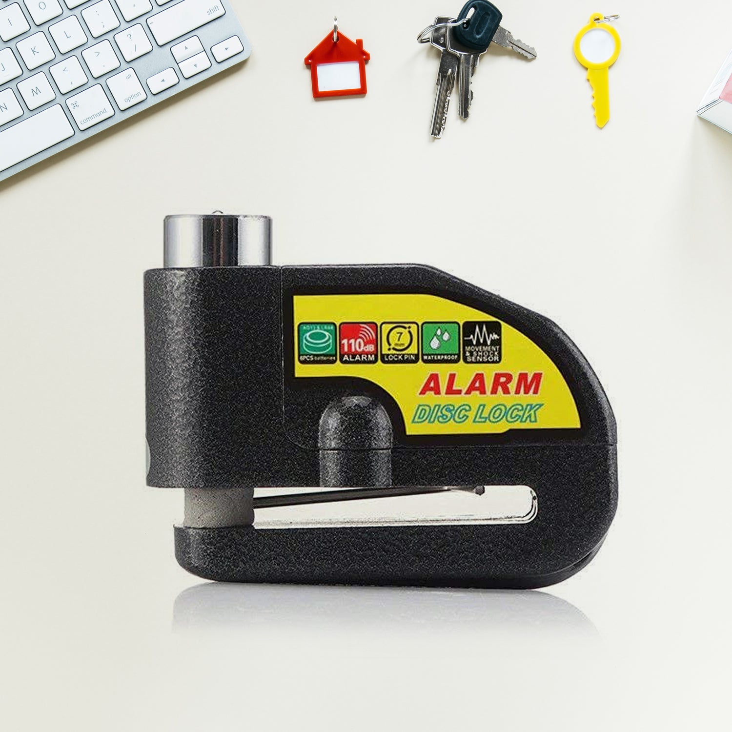 Alarm Disc Lock Motorbike Anti-Theft Disc Brake Lock (1 Pc / With 2 Key) - view 6