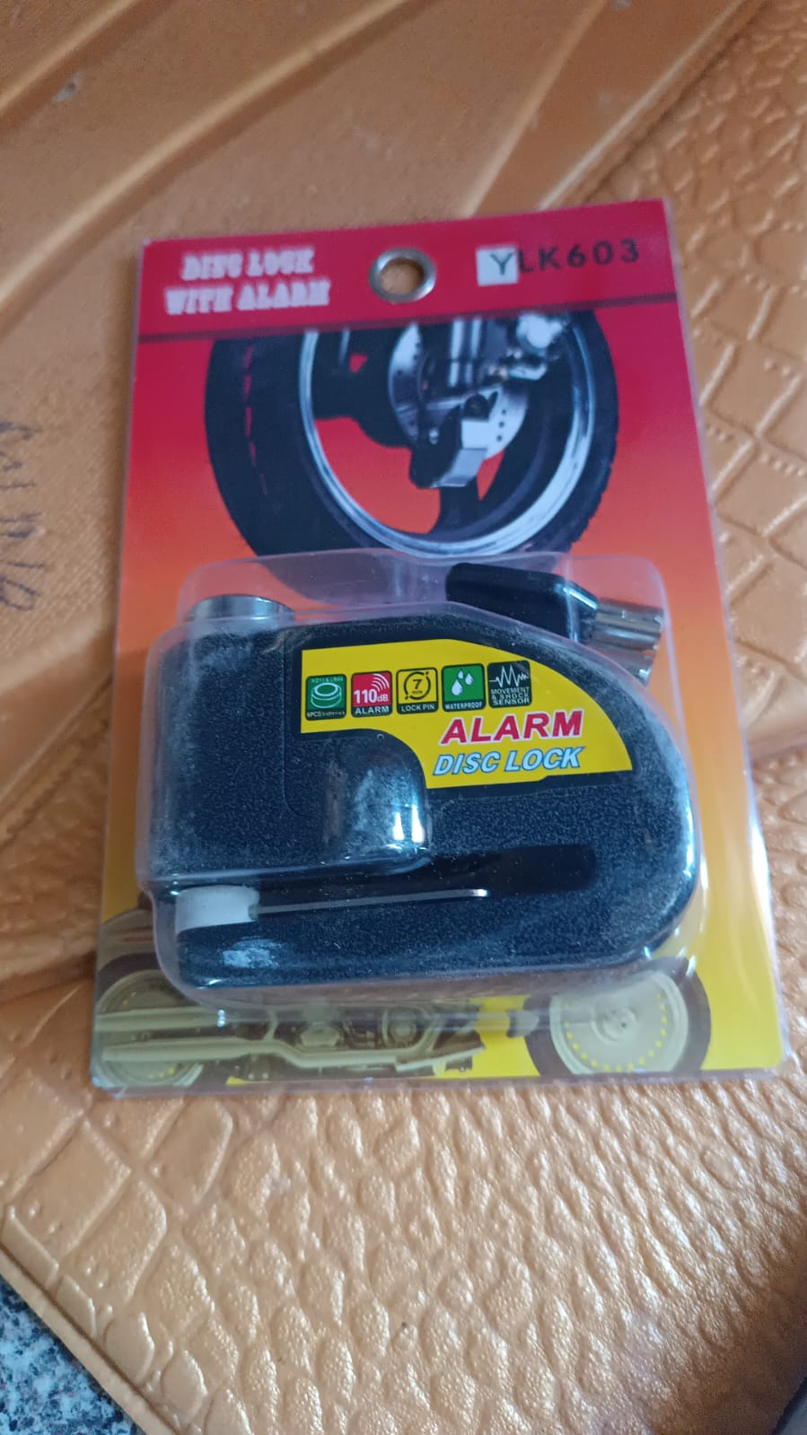 Alarm Disc Lock Motorbike Anti-Theft Disc Brake Lock (1 Pc / With 2 Key) - view 7