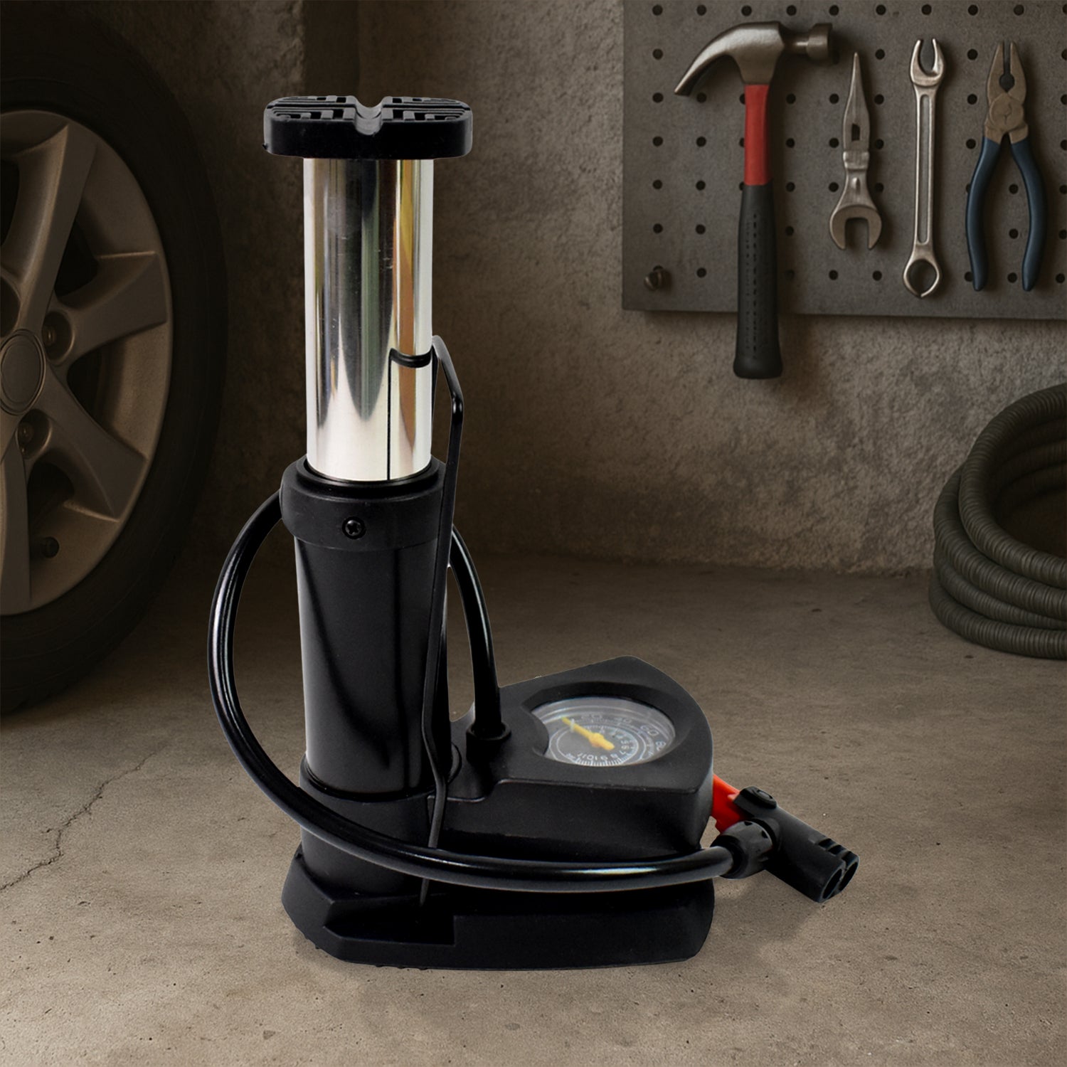 Portable Mini Bike Pump / Cycle Pump Foot (1 Pc) - view 3