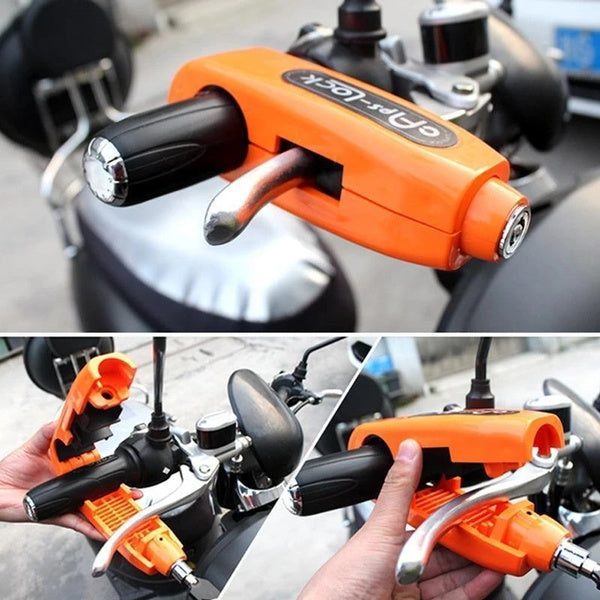 Heavy Duty Bike Brake Lock - Secure Locking System Handlebar and Brake Lever Grip