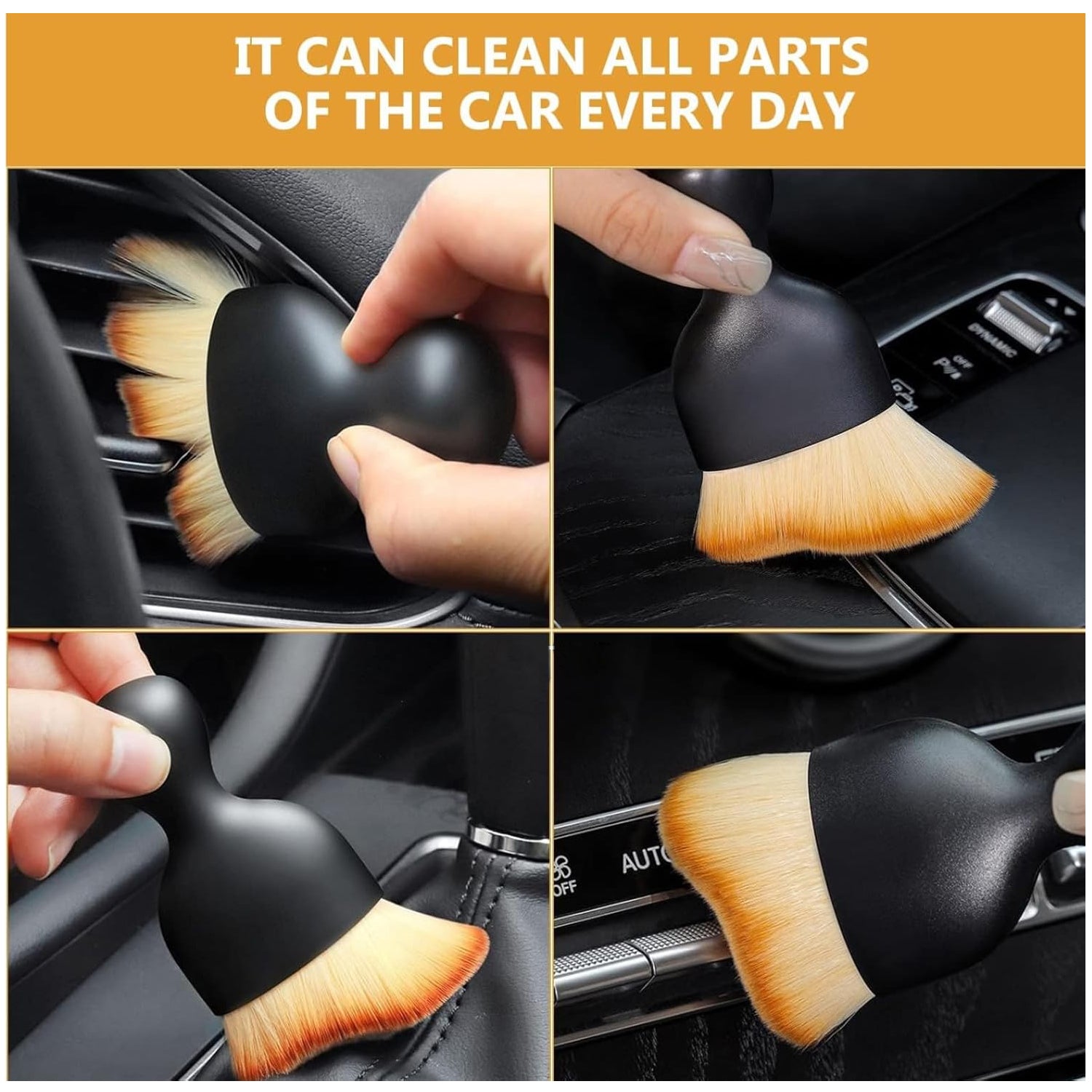 Mini Car Interior Cleaning Soft Brush -Car Cleaning Brushes Duster (1 Pc) - view 6