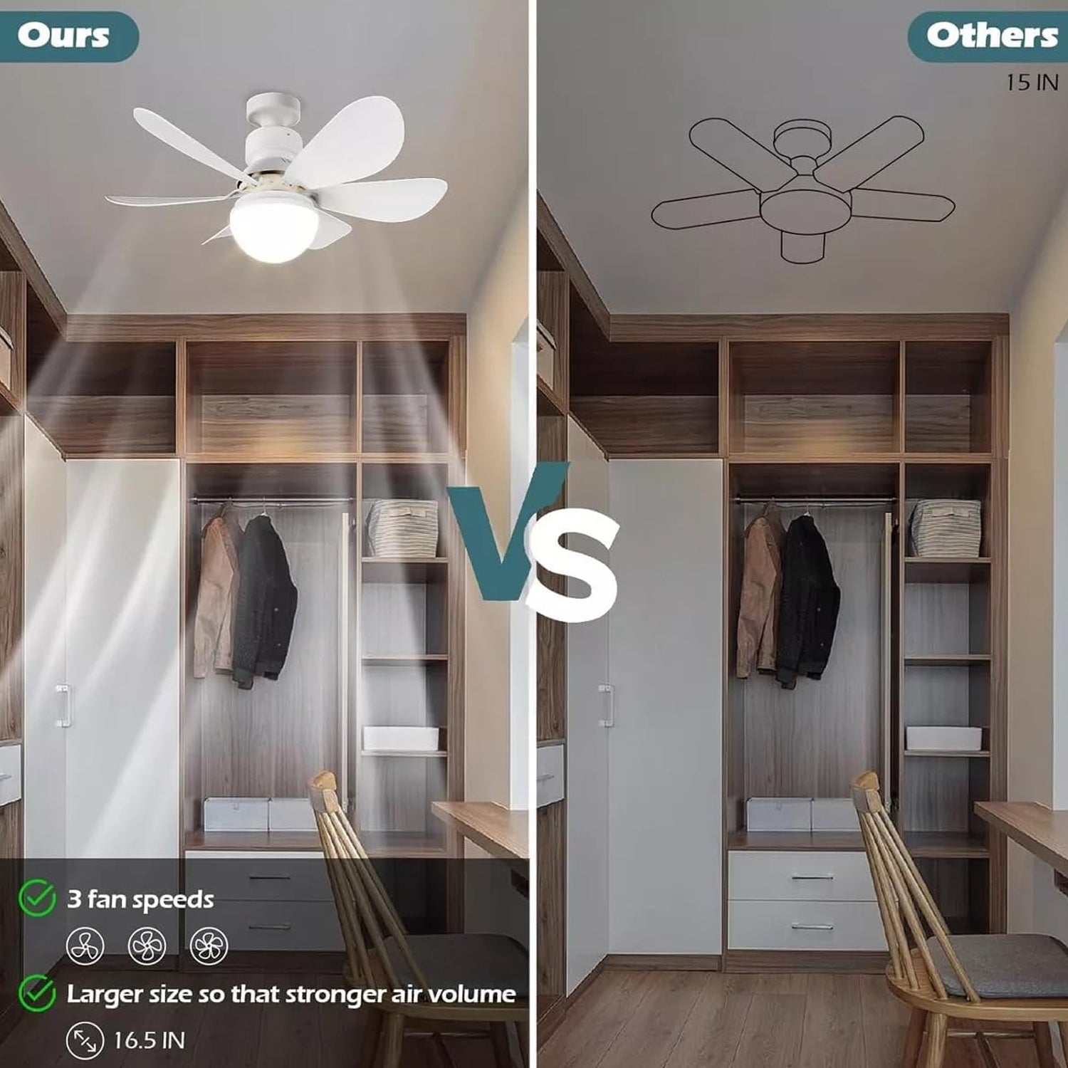 40W LED Ceiling Fan Remote Control - view 6